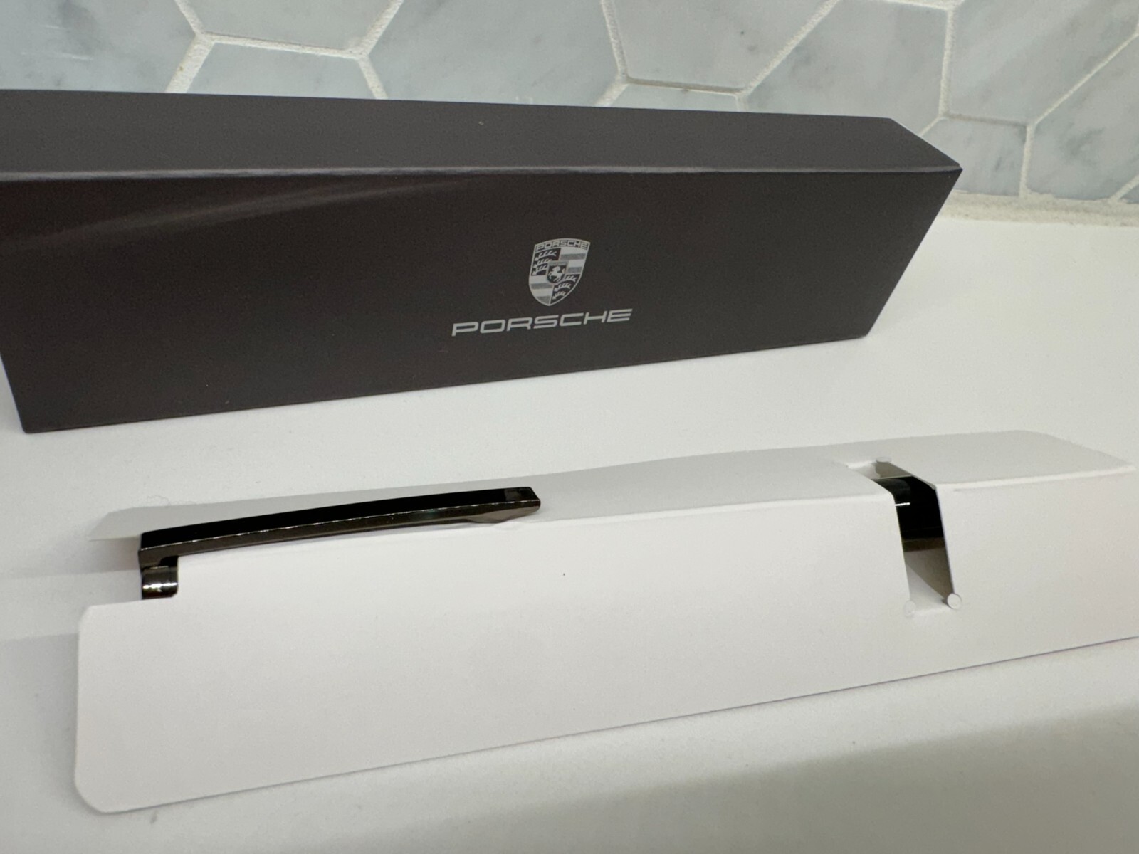 OEM Official Porsche 911 Launch Ballpoint Pen Carbon Fiber From Stuttgart
