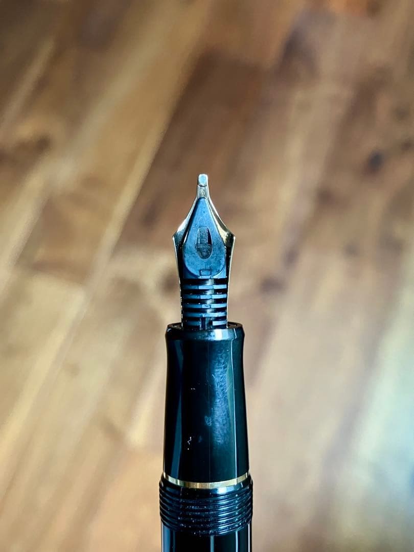 Pilot Custom 74 Fountain Pen 14K Ms Music Nib Black Axis 1