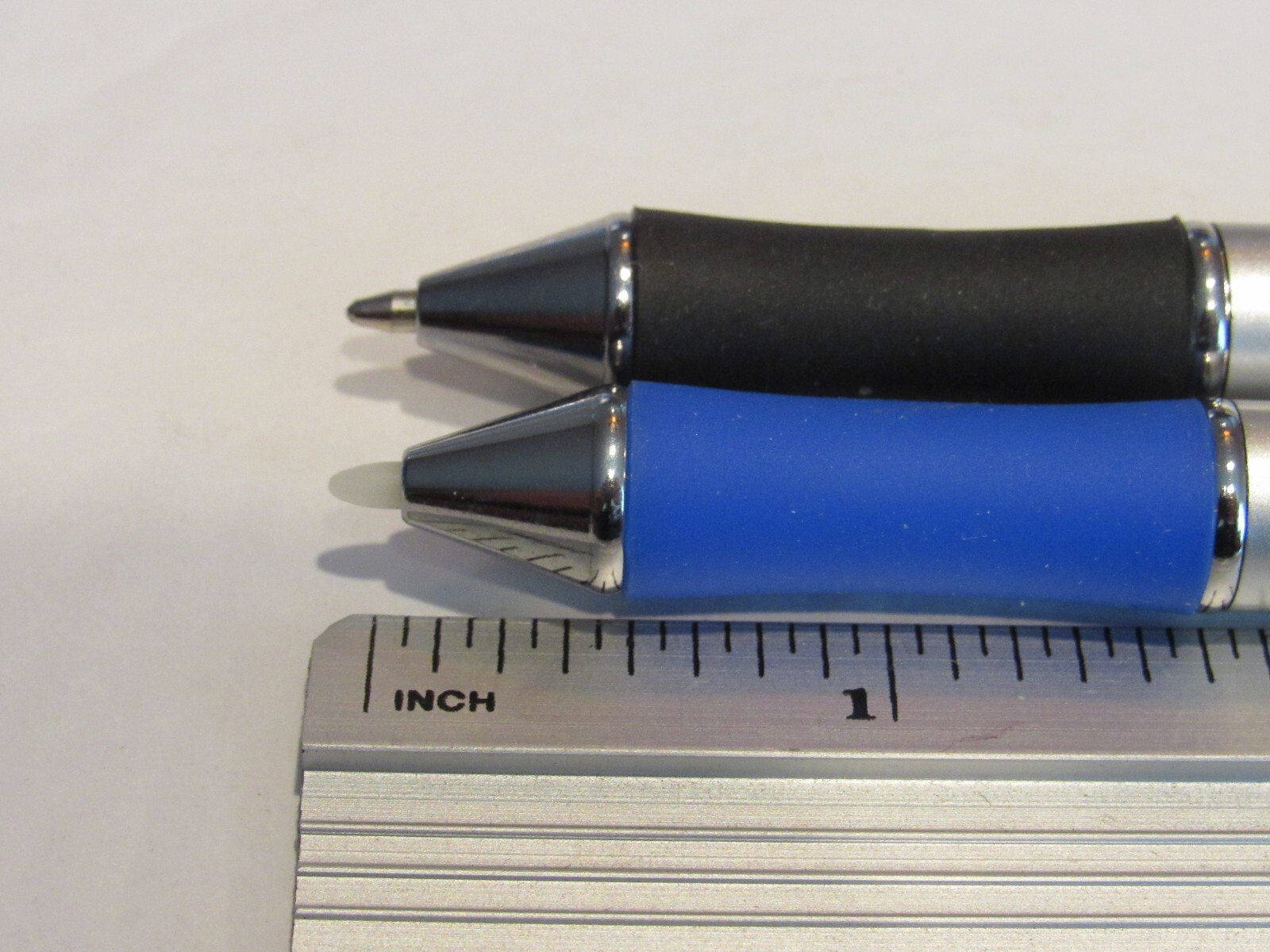 SET OF 2 TERZETTI MINI METAL BALLPOINT PEN DUEL TIPS- MODEL TWIST/ SPARE REFILLS