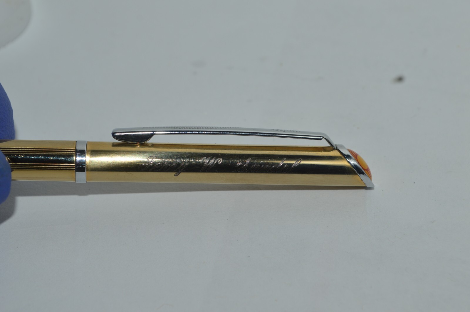 QUILL Ballpoint Pen Engraved Jerry W Sandel New Mexico State Symbol New Old Pen