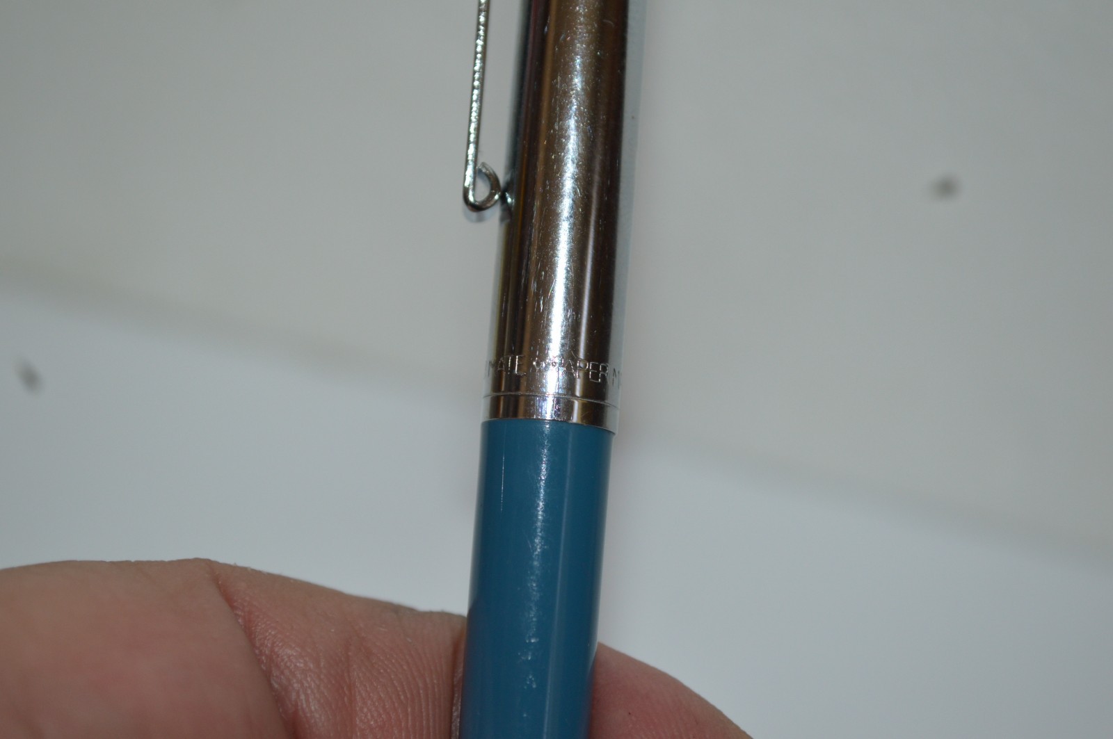 PAPER MATE Profile #2 Regular Grip Ball Pen Dark Blue Barrel Made In Mexico 1990
