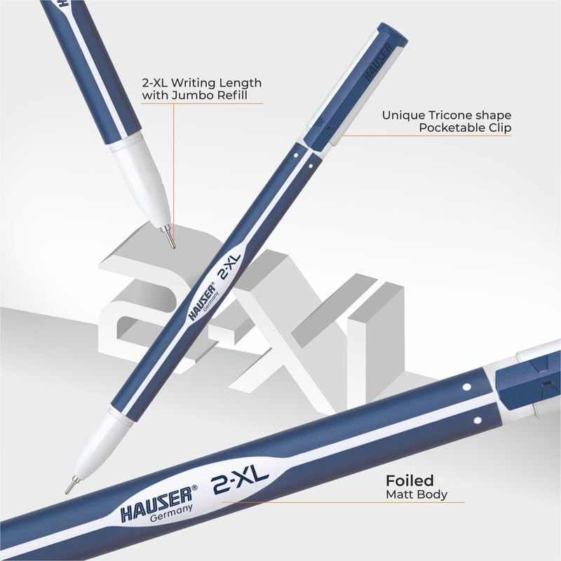 Hauser 2 XL Fine Tip Ball Pen Minimalistic & Aesthetic Body Design With / FS