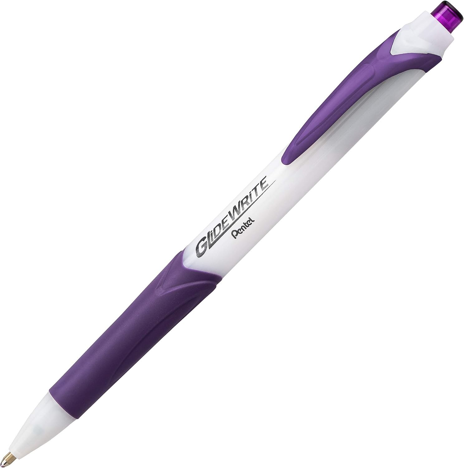 14 Assorted Ink GlideWrite Pens, Retractable & Comfortable Grip for All Ages