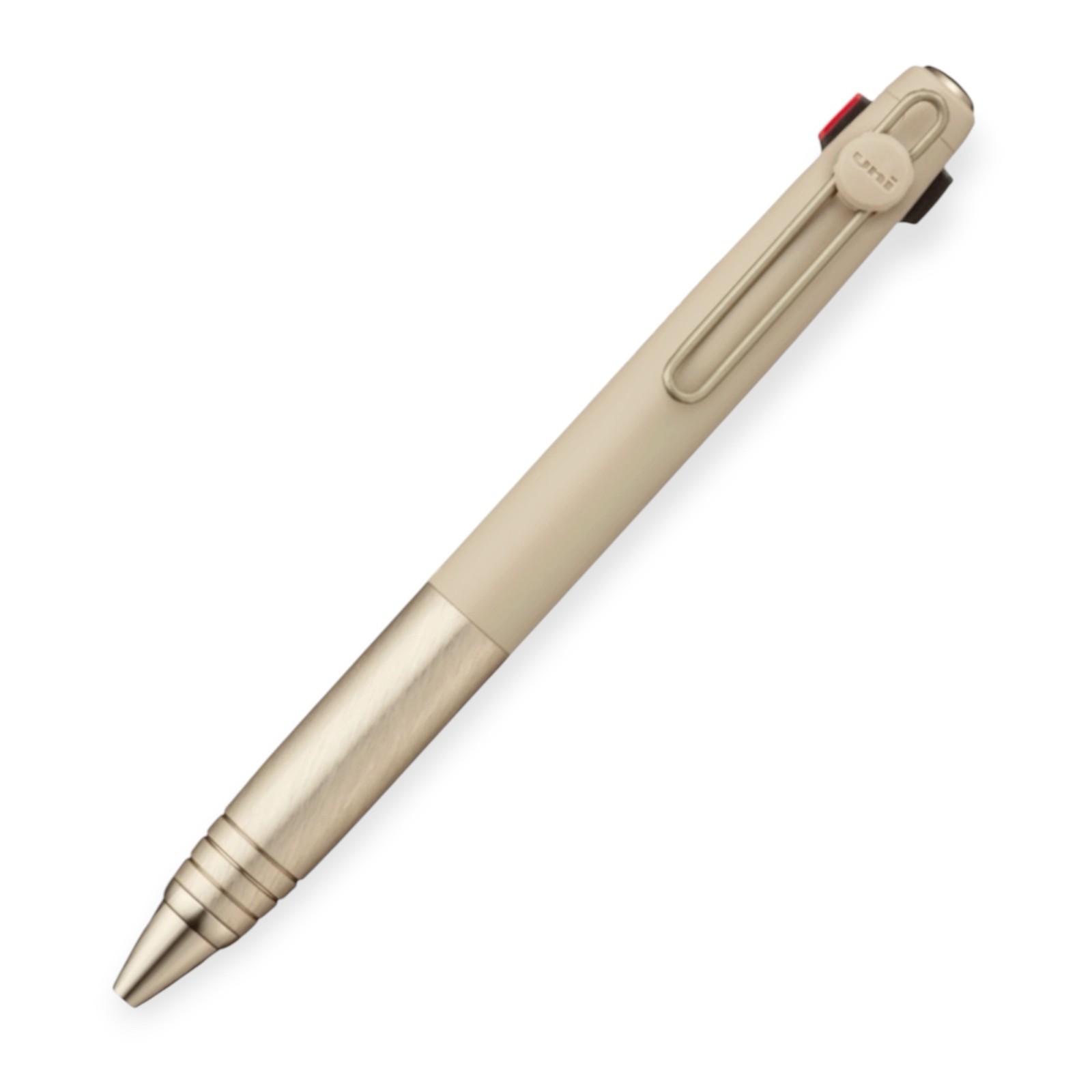 Uni-Ball Zento Flow Model 3-Color Ballpoint Pen 0.5mm Beige & Burgundy