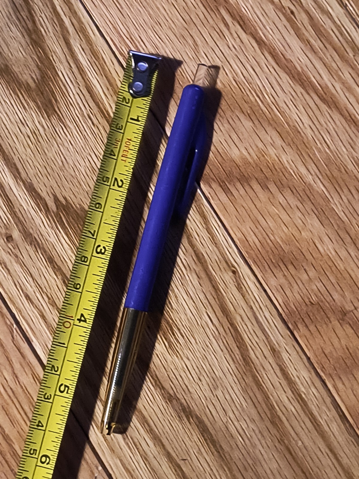 Early Blue Bic Clic Pen – Ink Dried From Age, Otherwise Condition Is Great