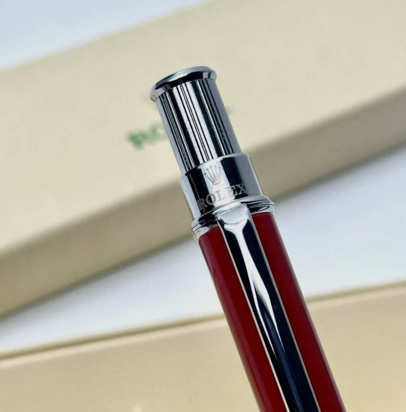 New 2025 Rolex Red Ruby Oyster – Ballpoint Pen – Full Box with Pouch VIP Gift