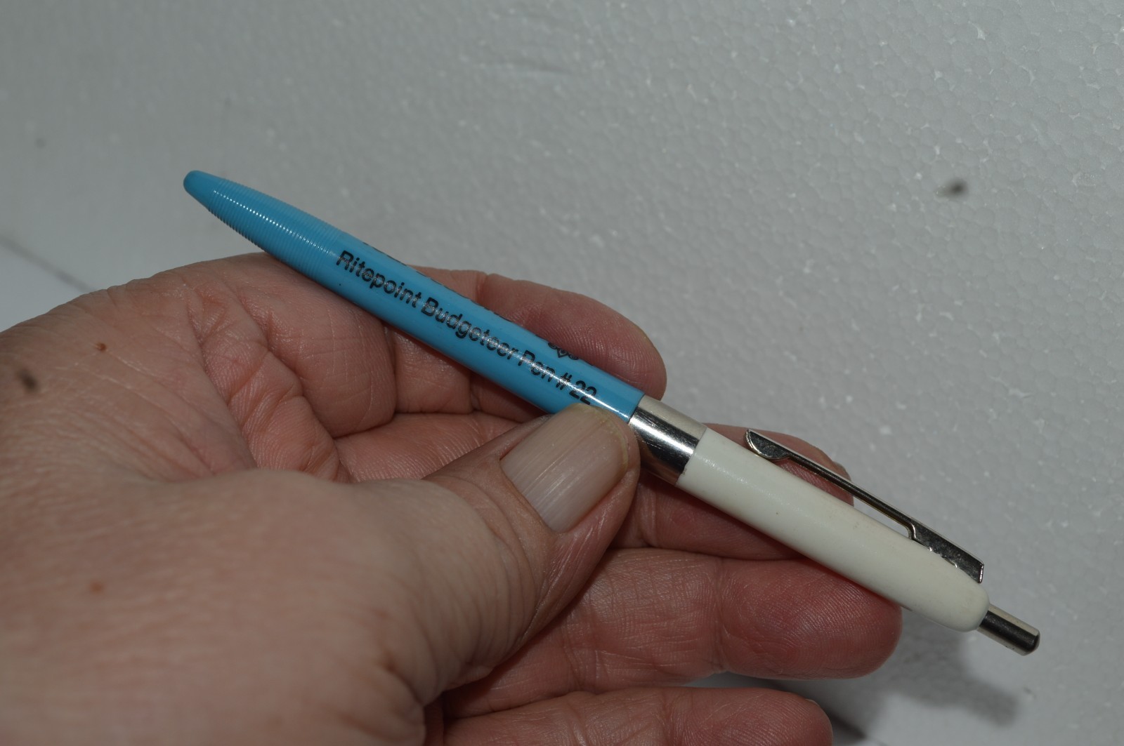 RITEPOINT Budgeteer #22 Ballpoint Pen Salesman’s Sample Made in USA Circa 1970’s