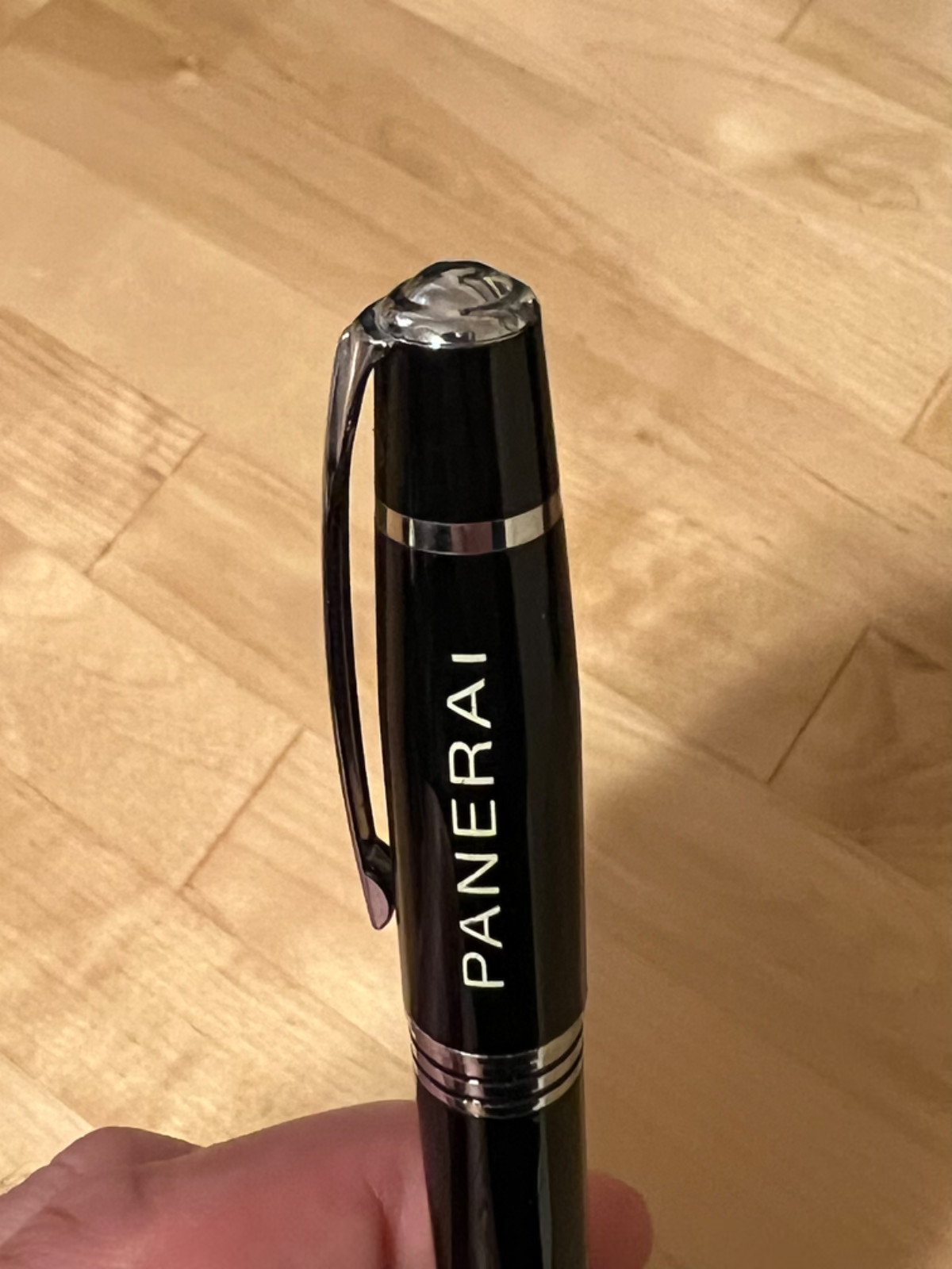 PANERAI Black Silver Twisted Ballpoint Novelty Pen – No Box – Office Panerai Pen