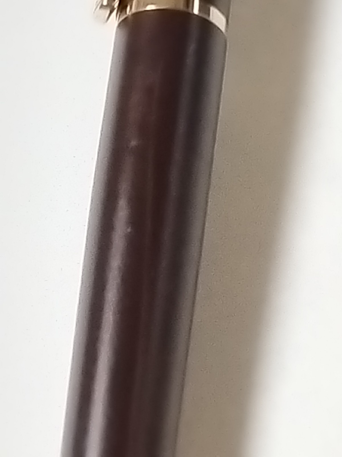 VTG Élysée Line 60 Ballpoint Pen Chocolate Brown Gold Trim-Omega Log-Germany #84