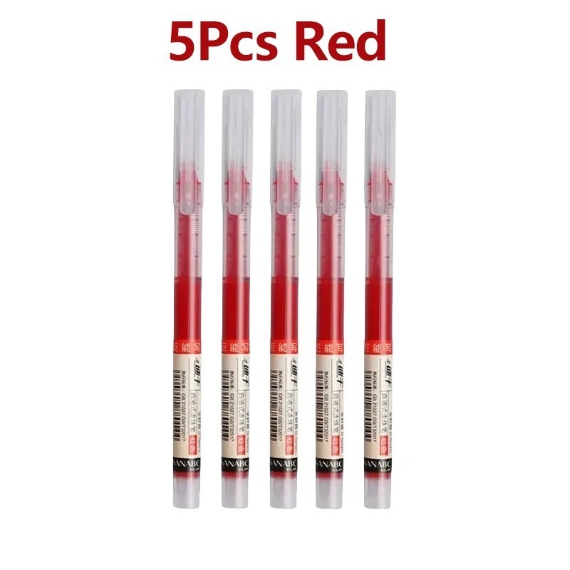 20pcs Gel Ink Pens 0.5mm Black Blue Red Needle Tip School Office