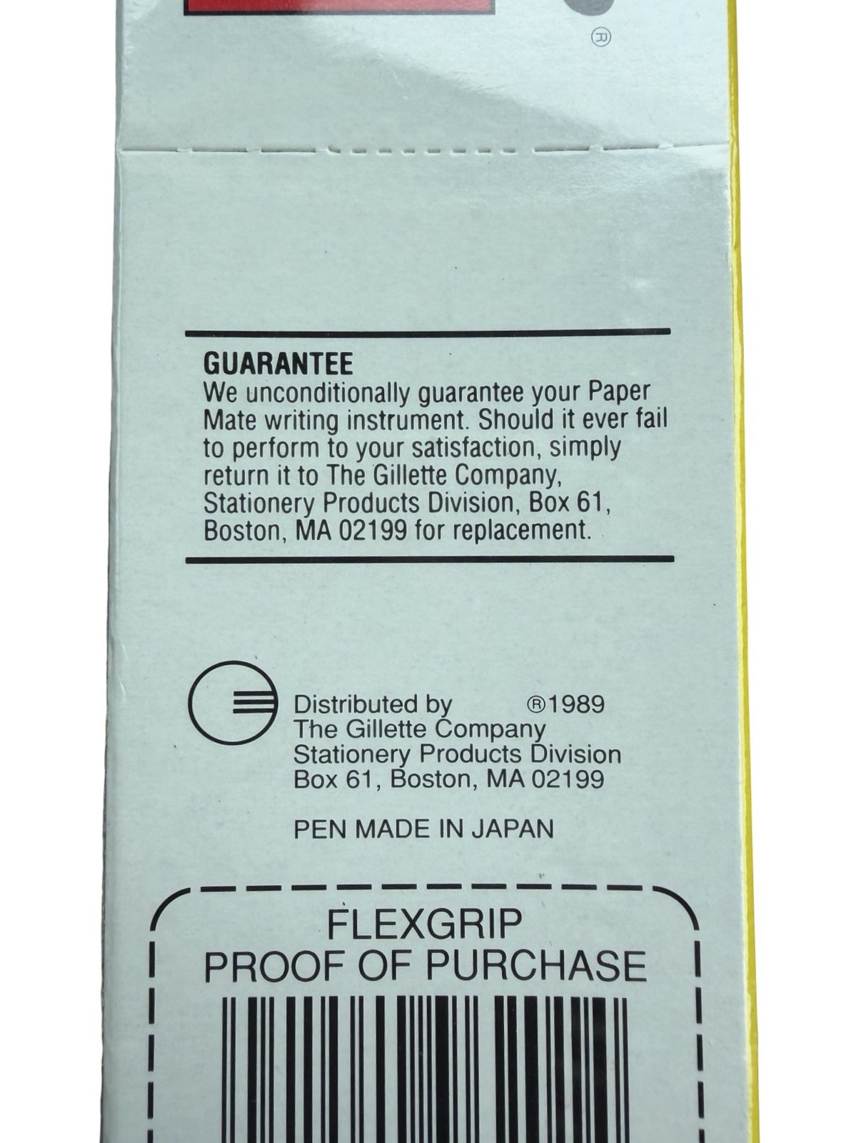 Vintage 1989 Paper Mate FlexGrip Red Ink Pens 12 Pack Sealed Medium Point Japan