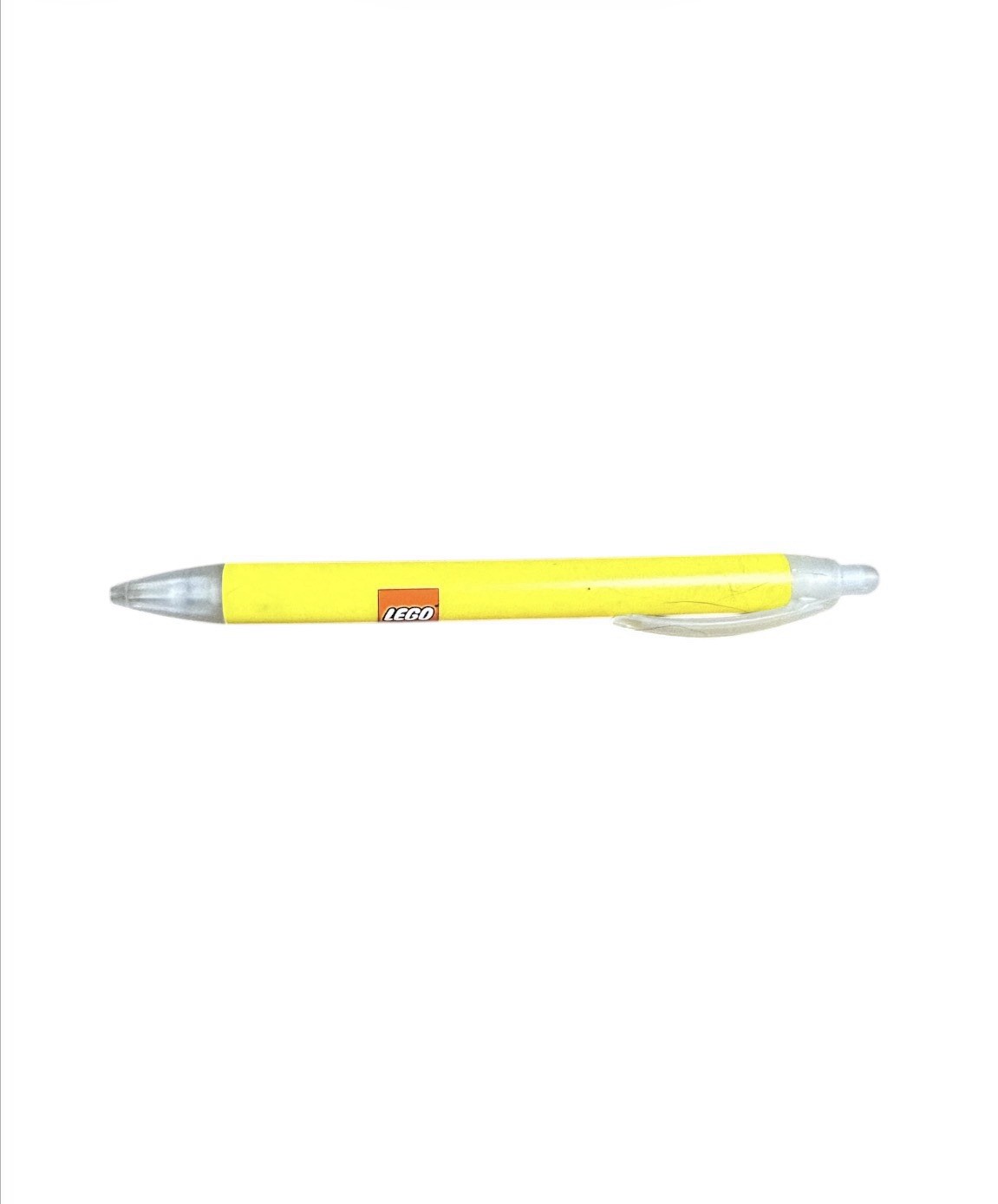 LEGO Branded «Build Your Wish List» Ball Point Pen Yellow And Translucent Blue