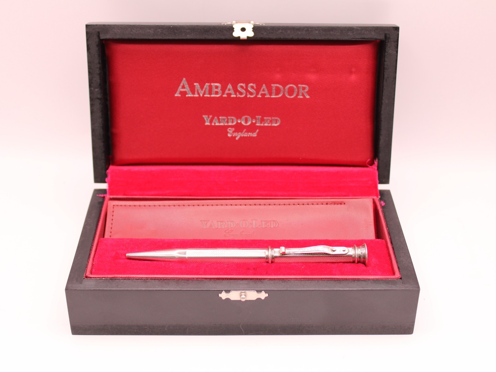 Yard – O- Led – Ambassador Ball Point Pen Sterling Silver – Inscribed