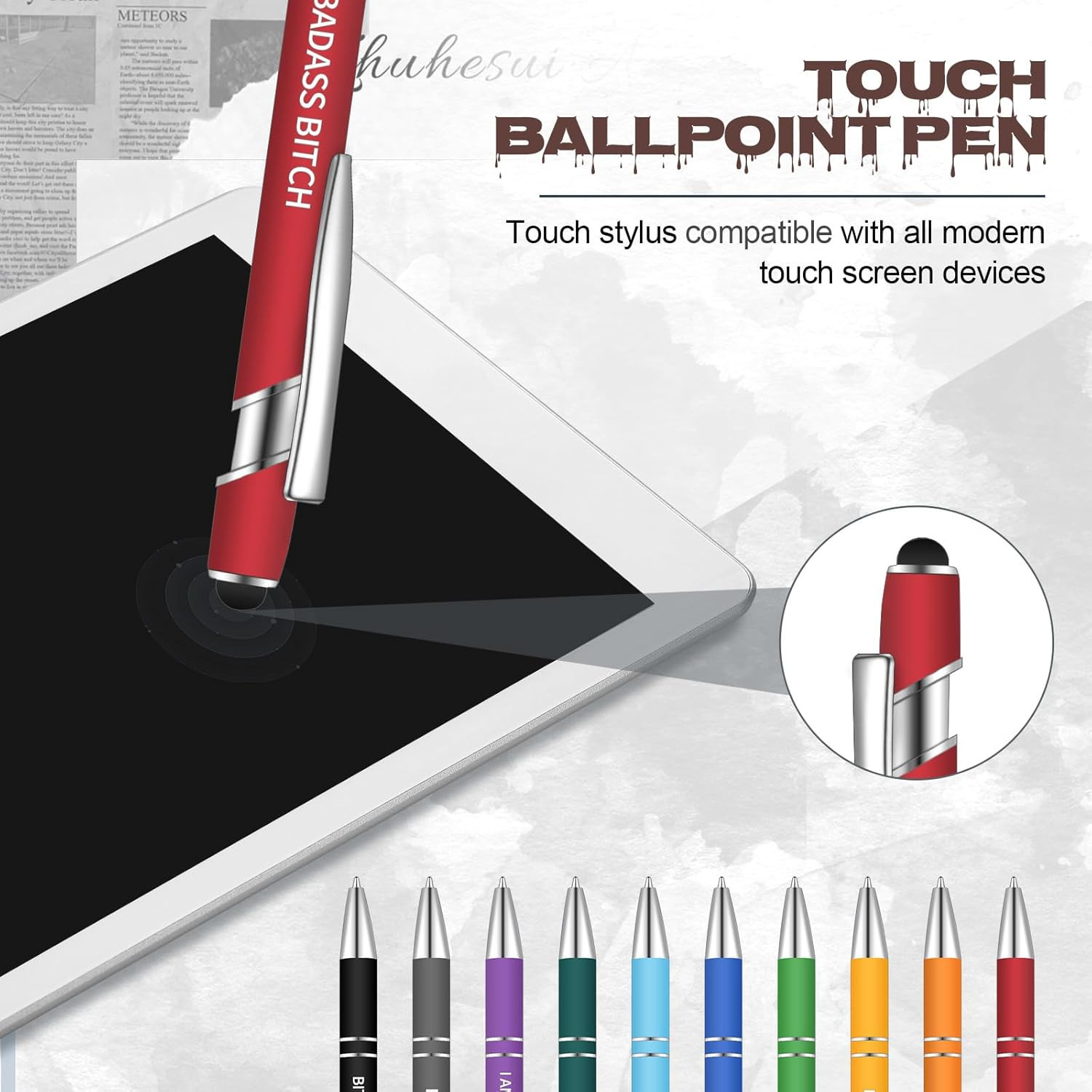 Sinmoe 20 Pcs Funny Pens for Coworker Snarky Complaining Negative Passive
