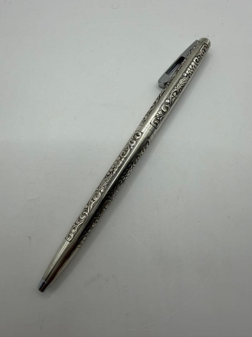 Rare Schafer Sterling Silver Solid Engraving Out Of Print Ballpoint Pen