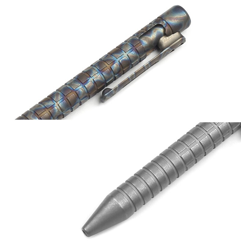 Outdoor EDC Practical Titanium Alloy Pocket Ballpoint Pen Working Pen Portable