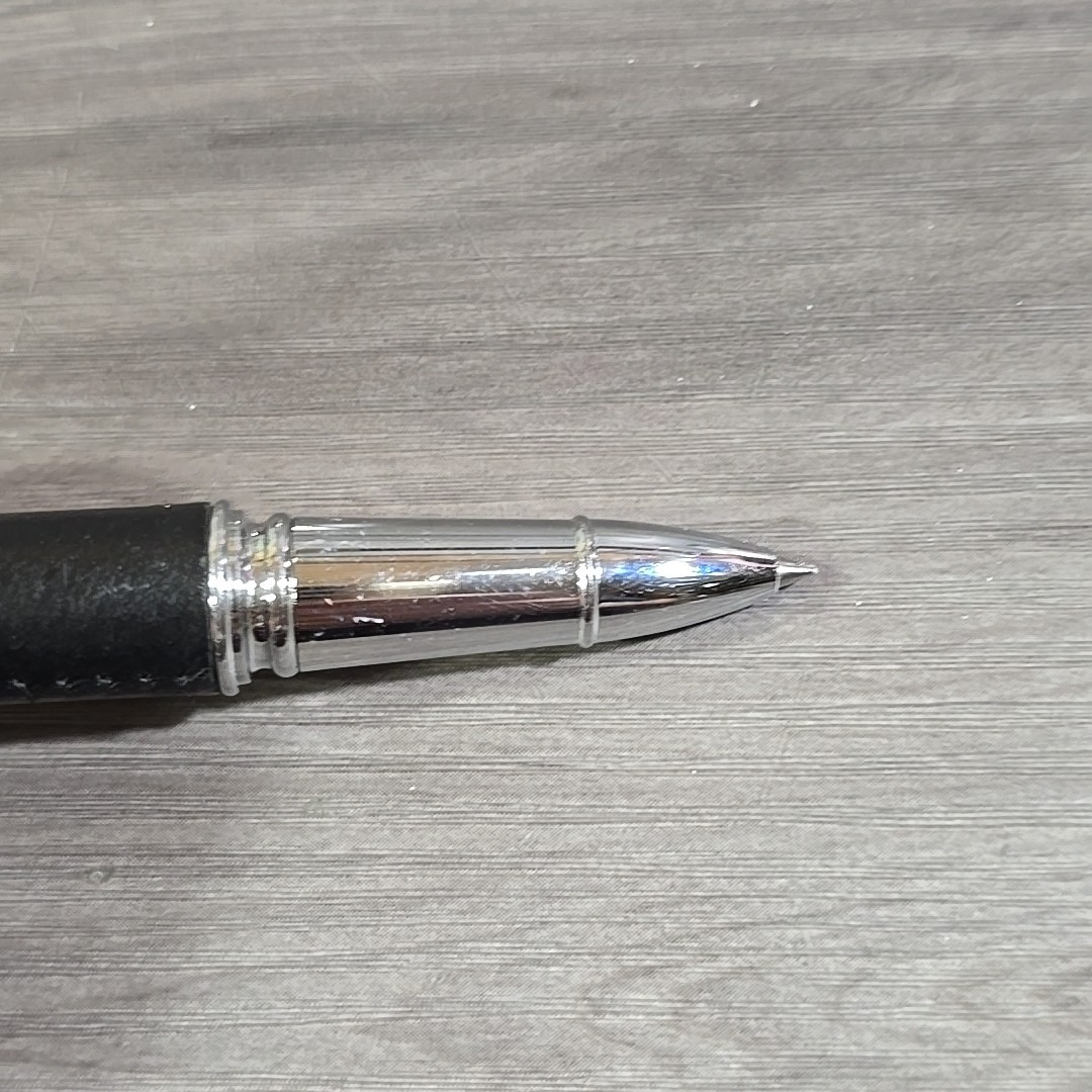 BETTONI Ballpoint Pen Daimler Chrysler Metal With Leather?
