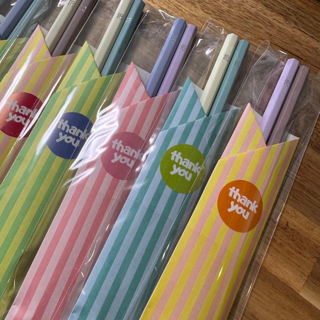 Pencil Eraser, Small Gift, 2B Pencils, Mini Eraser Set, 10 Pcs, Wrapped #dd10ad