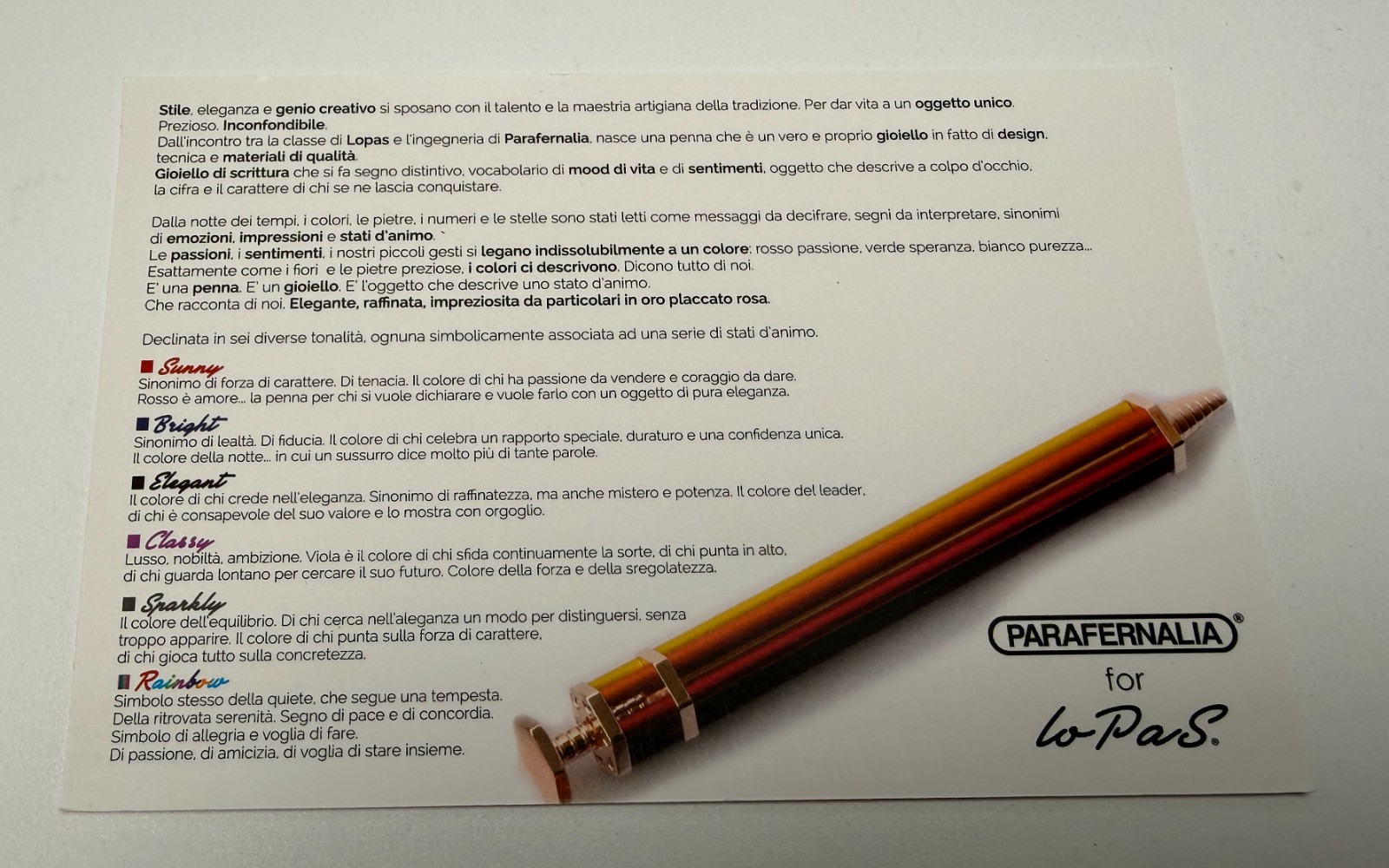 Parafernalia Lo Pas Ballpoint Pen – Elegant Black ALP1003 – New Old Stock