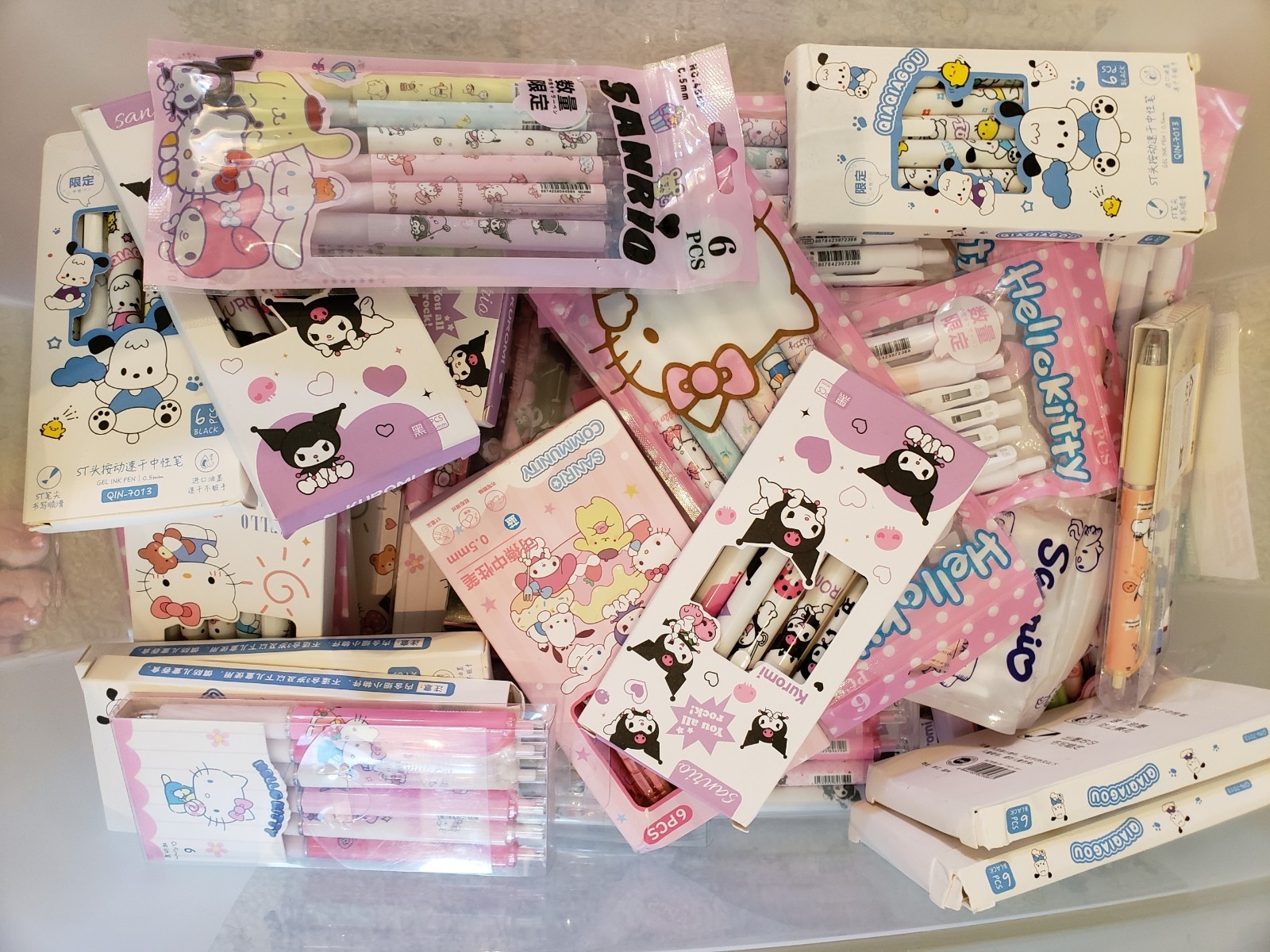 SANRIO PENS 2 random packs of 6 Pens