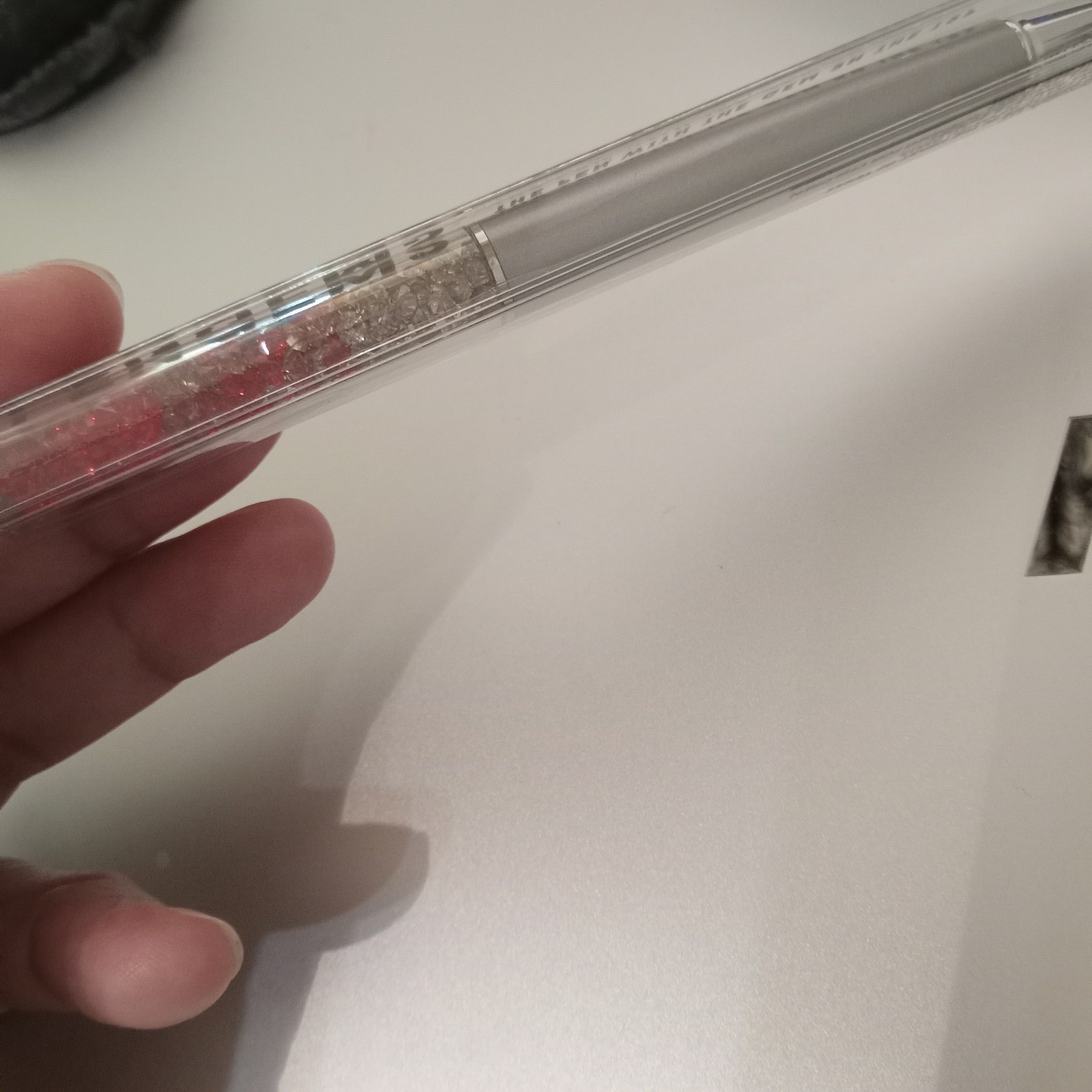 PenGems Silver Ballpoint Pen Red and Clear Crystals Red Gem Top 2018 Collection