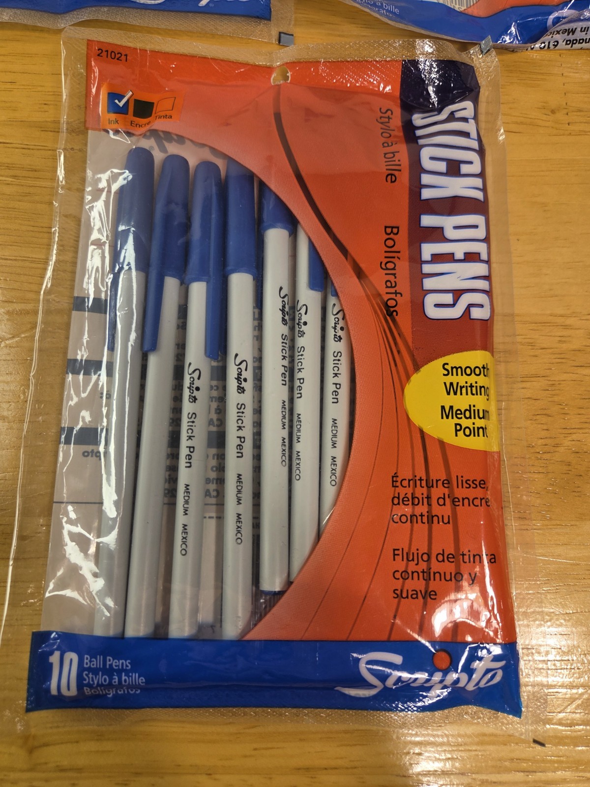Vintage Scripto Stick Pens – 10 Blue, 20 Black – 2001 NOS Sealed