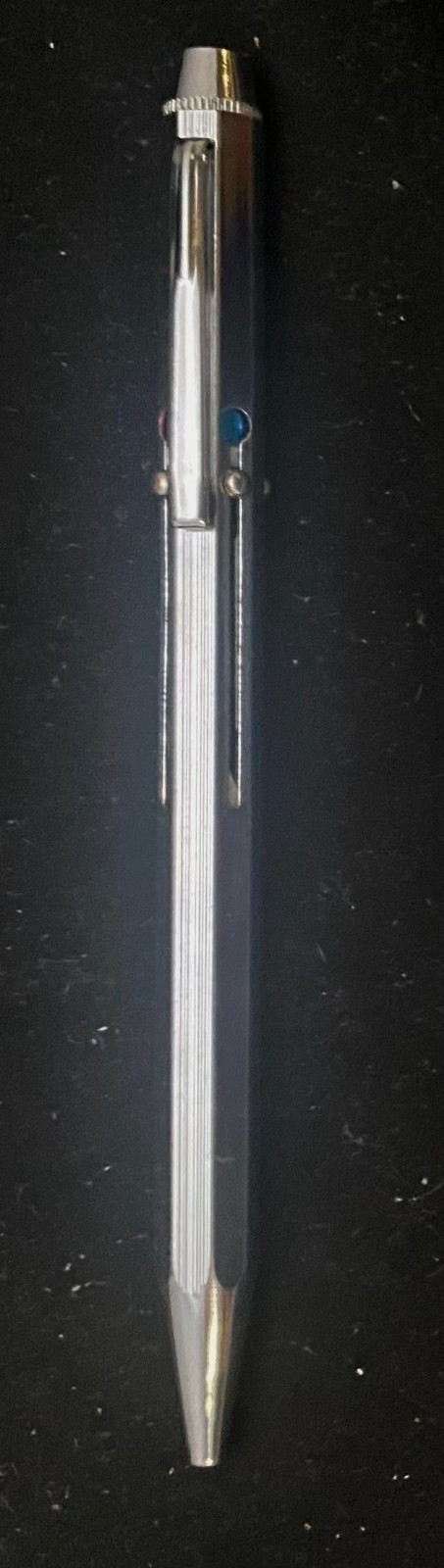 VTG ICO KAMALEON PROPELLING FOUR COLOR BALLPOINT PEN, CHROME, w/BOX c1970 vg