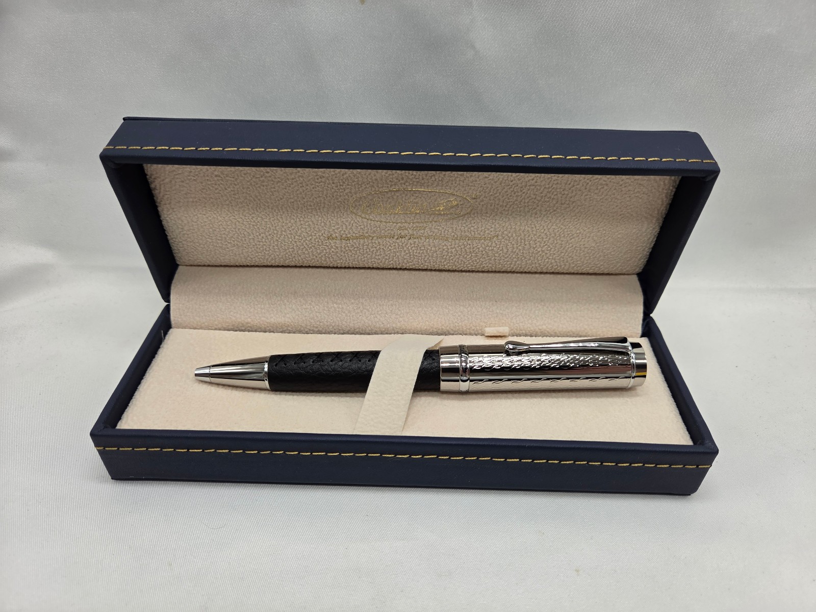 Conklin Duragraph Special Edition Ballpoint Pen Royal with Textured Leather