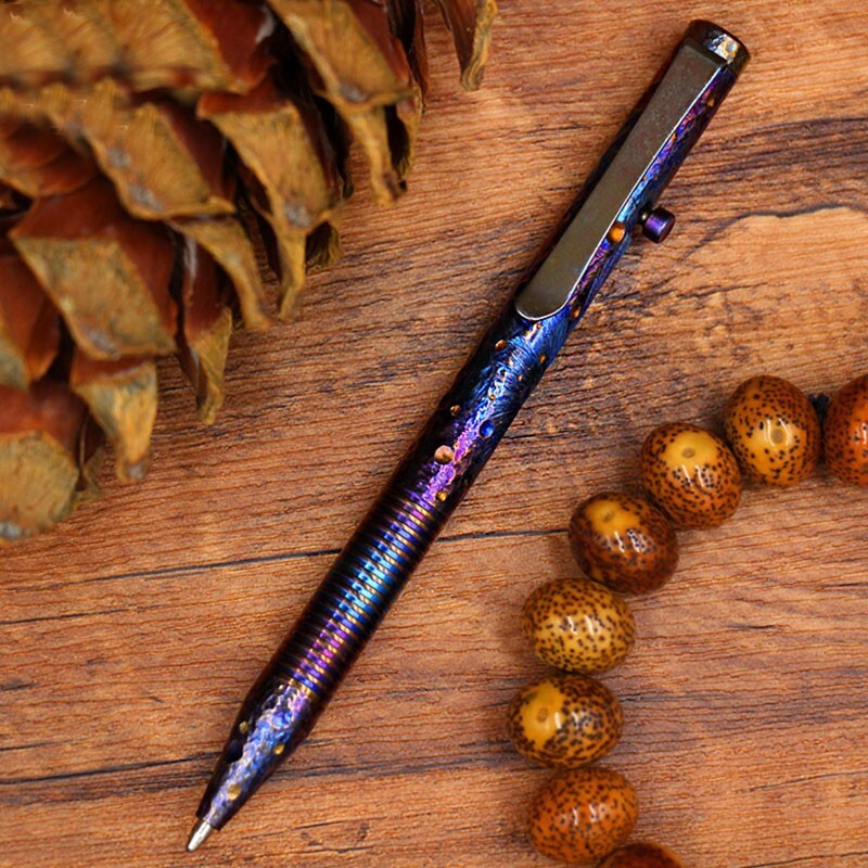 New Outdoor Titanium Alloy Bolt Action Pocket Signature Pen EDC Pen