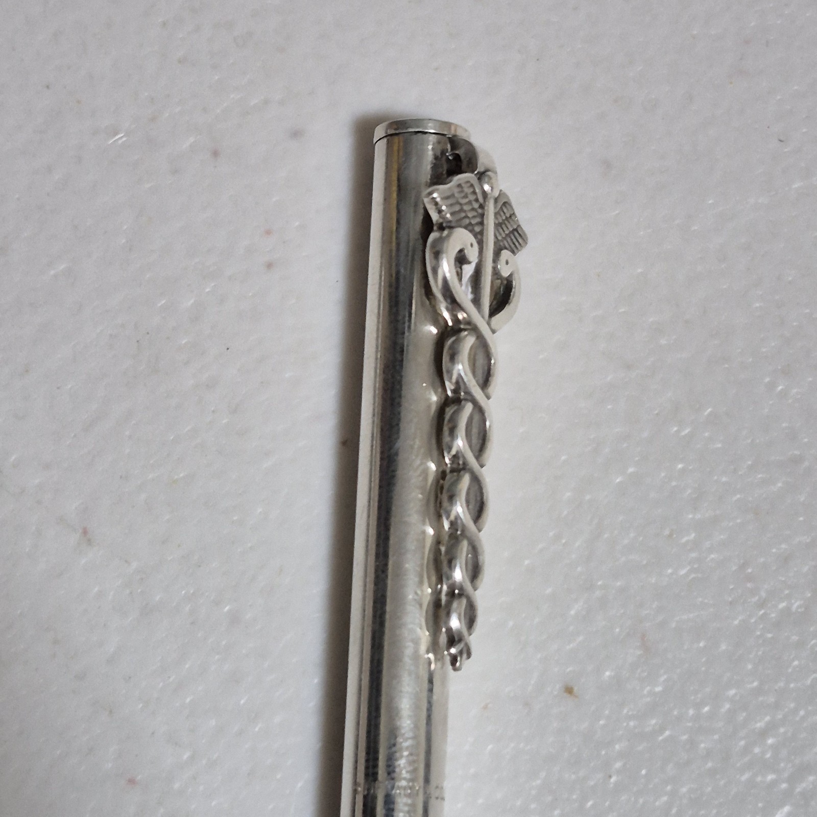 Vintage Tiffany & Co. 925 Sterling Silver Medical Caduceus Ballpoint Pen