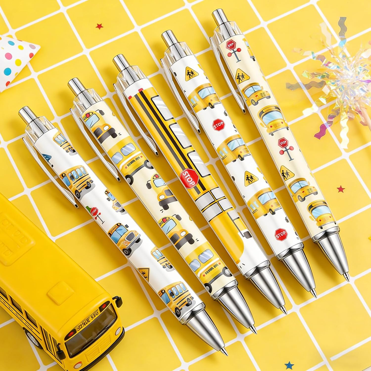 School Bus Driver Ballpoint Pens 10 Pcs Bus Driver Appreciation Gifts Pens Set I