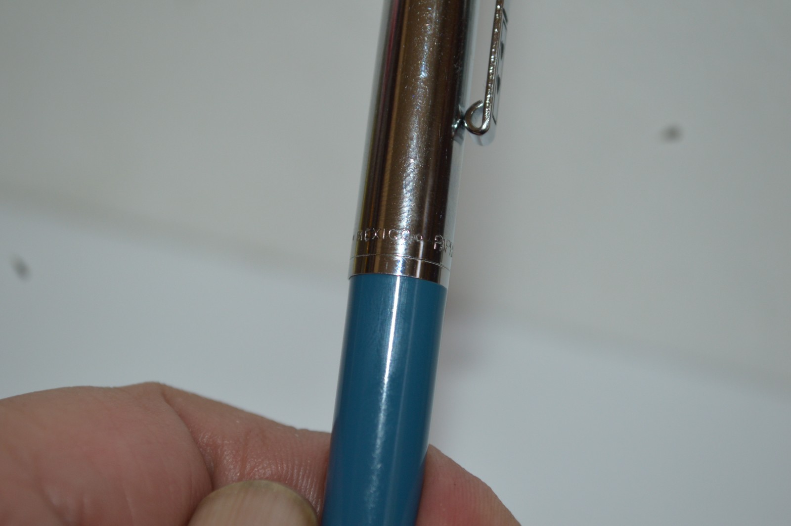 PAPER MATE Profile #2 Regular Grip Ball Pen Dark Blue Barrel Made In Mexico 1990