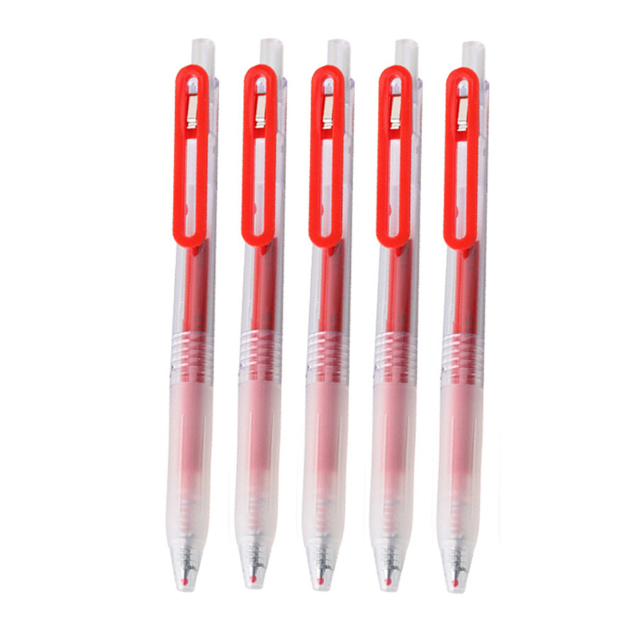 10pcs Original Muji Moma Gel Ink Press pen 0.5mm Office pen Press Ballpoint Pen