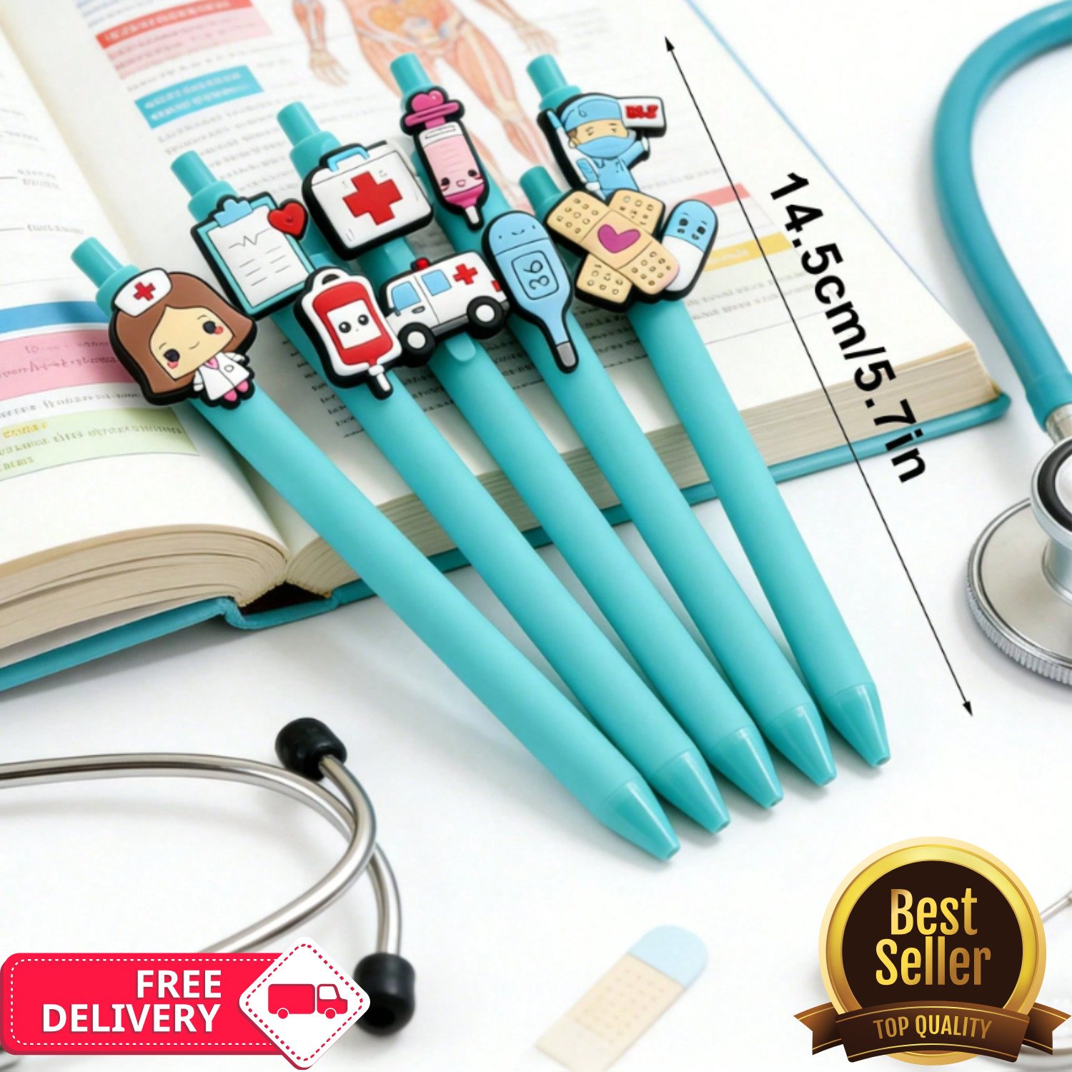 Ballpoint Pens Medical Design 1.0mm Office Desk Record Writing Set Nurse Doctor