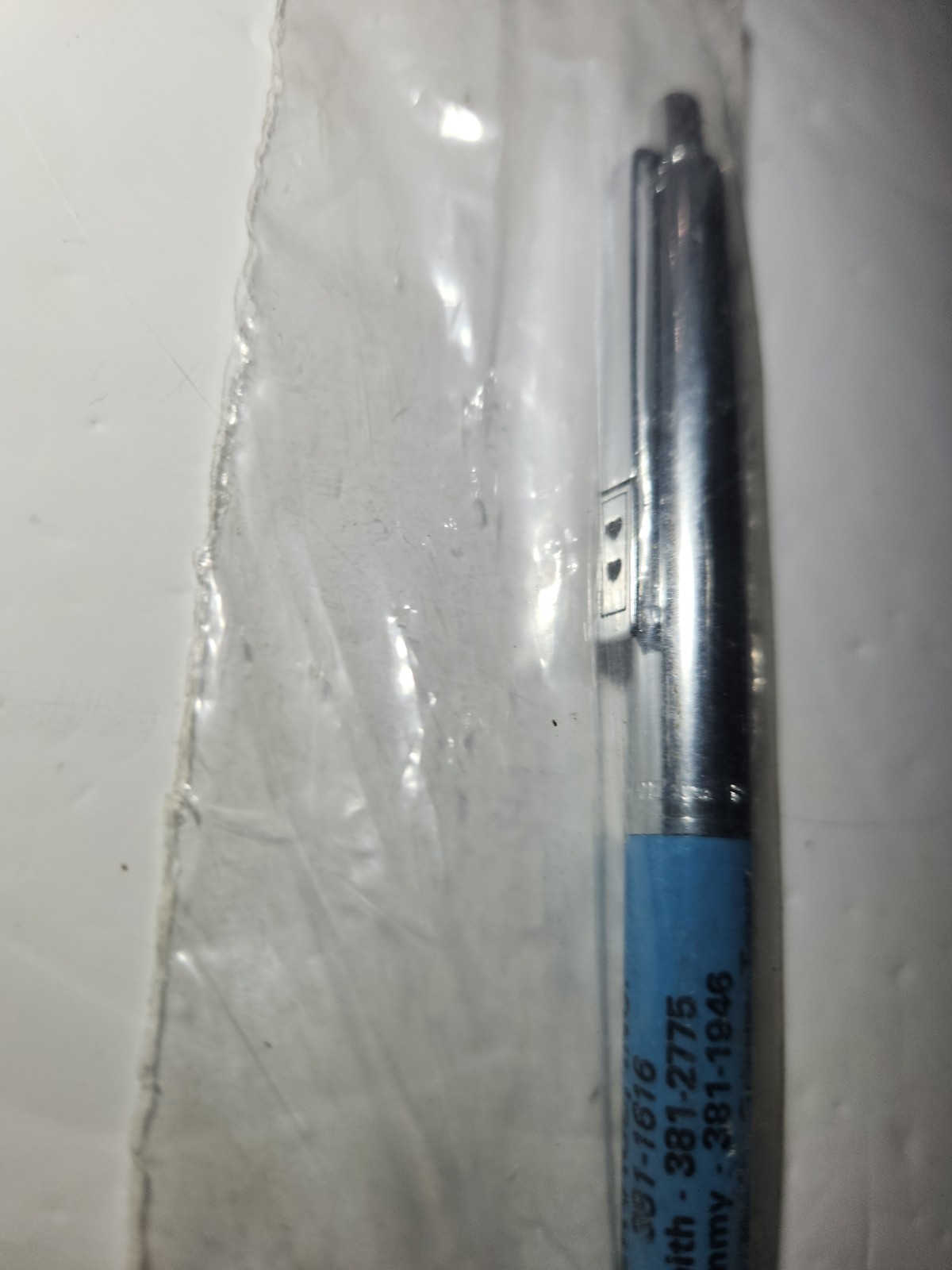 Vintage Paper Mate Double Heart Ballpoint Pen Red & Chrome