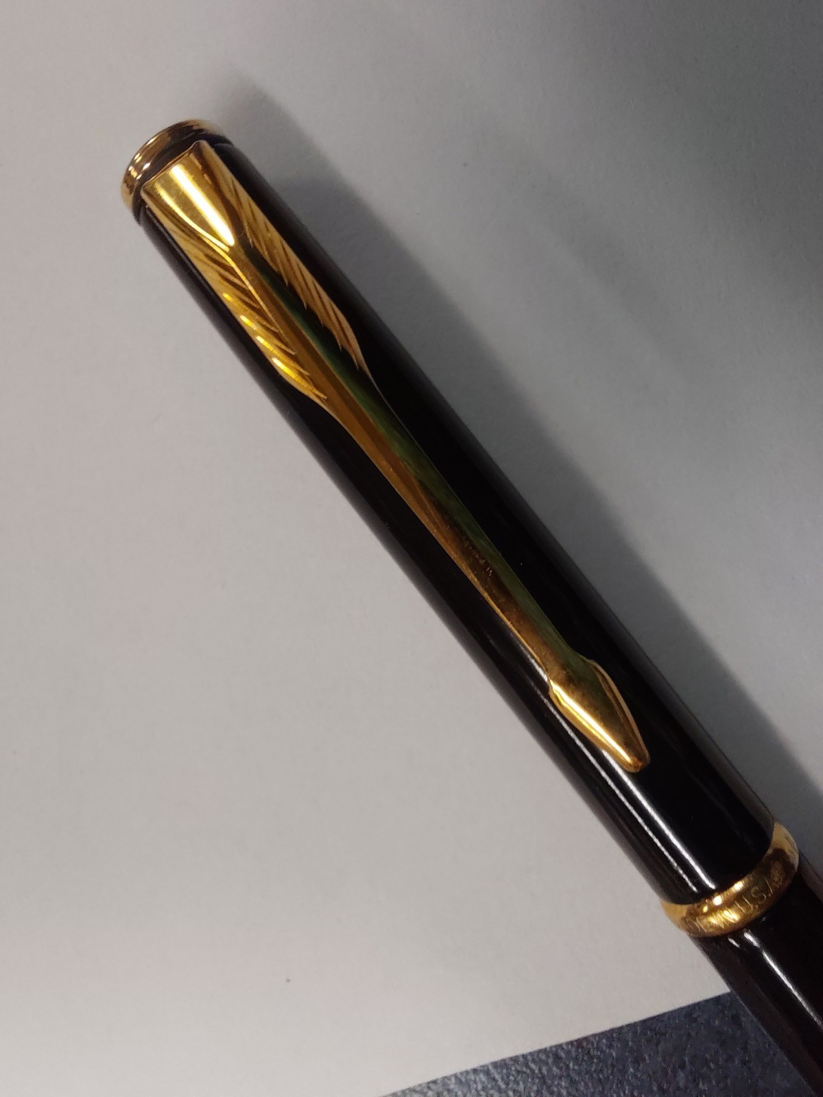 Parker Insignia Black Lacquer Ballpoint Pen 3 Pack w Hard Shell Case New NIB NOS