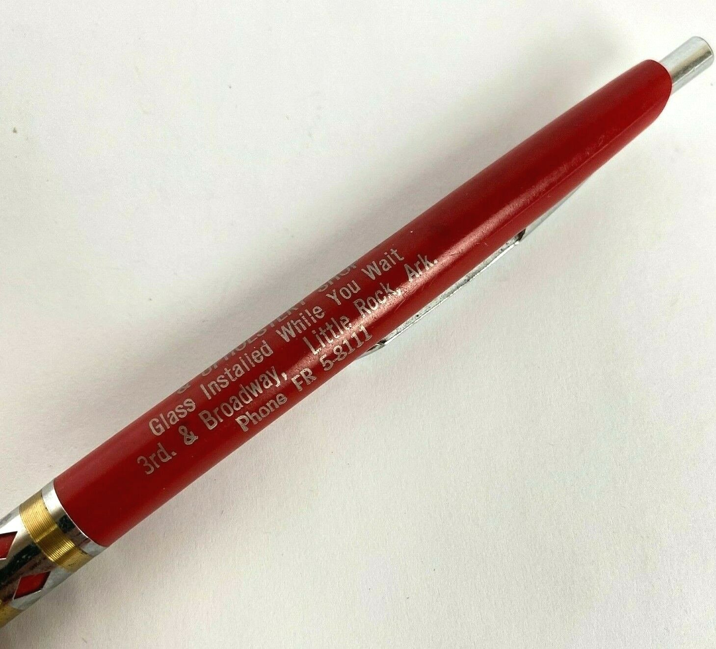 Ritepoint Advertising Pen Everette Glass Upholstery Little Rock AR Vintage