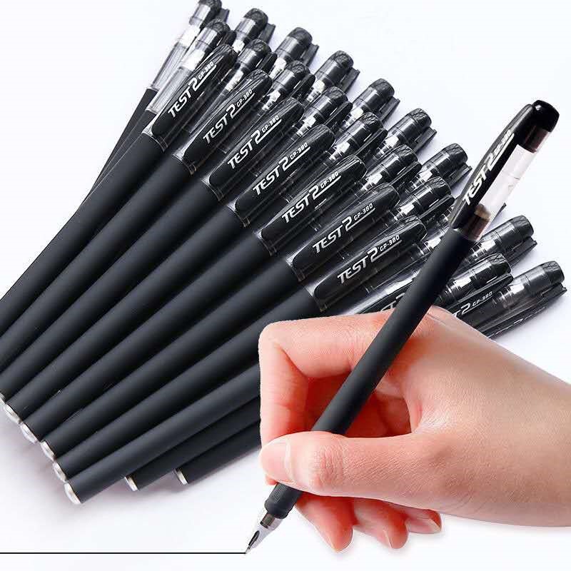 1PC Black Gel Pen Full Matte Water 0.5 Pens Writing Stationery Supply Office US-