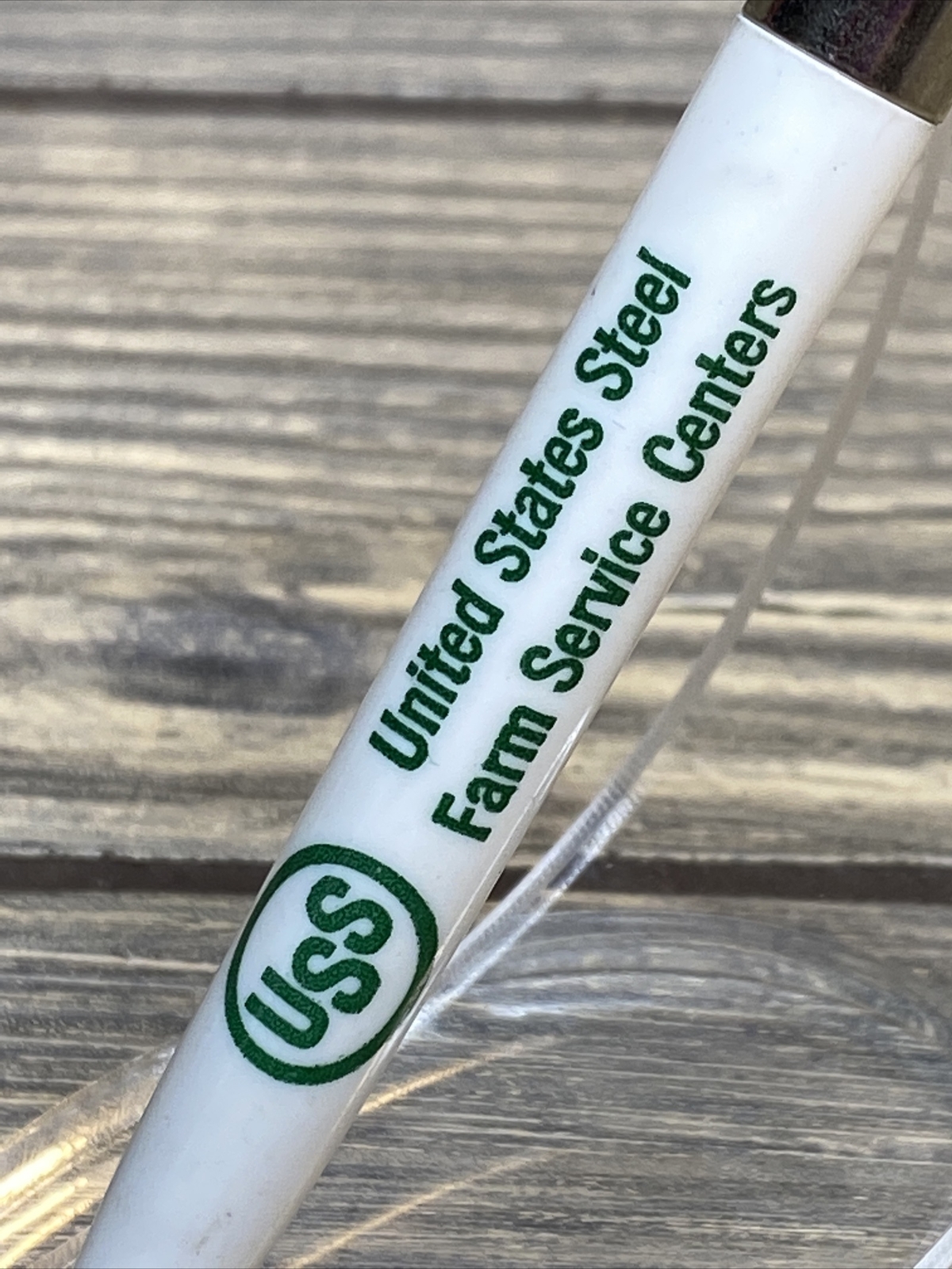 Vintage Pen United States Steel Farm Service Centers Green And White￼