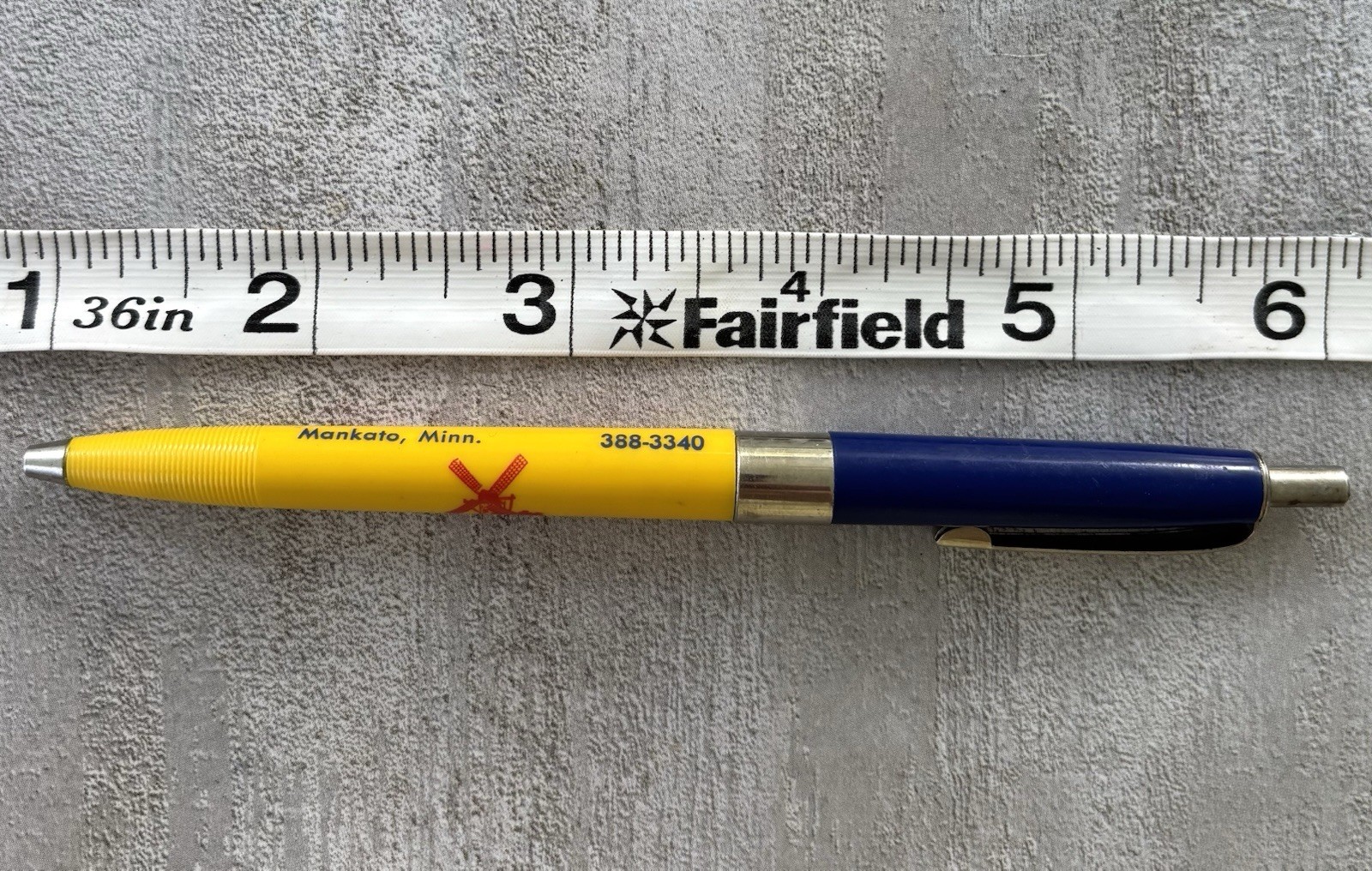 Vintage 60s Old Dutch Snack Foods Ballpoint Pen Mankato, MN Bob Miller Dry Ink