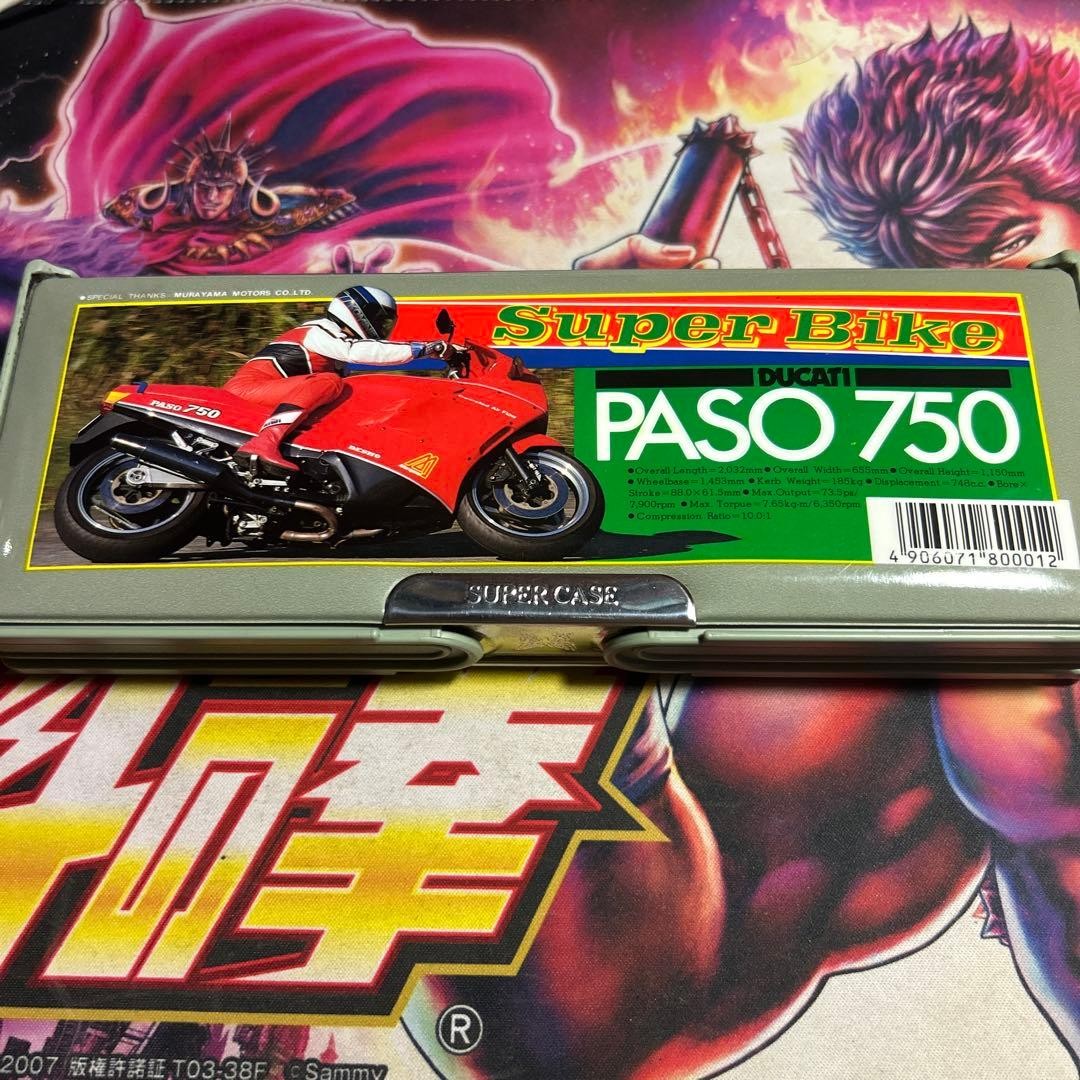 Ducati DUCATI motorcycle 750 PASO pencil case Showa retro #c4f8b7
