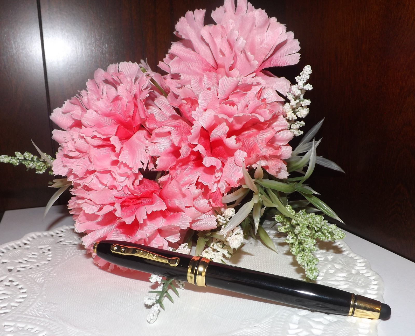 3 in 1 Royale Excel Tech Black/Gold Ballpoint Stylus LED Adler Pen-Quality