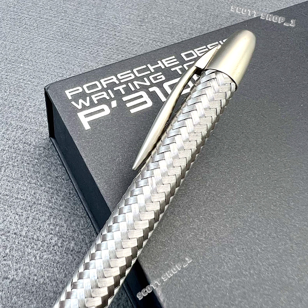 Porsche Design P3100 TecFlex Braided Weave Ballpoint Pen Luxury Collectible