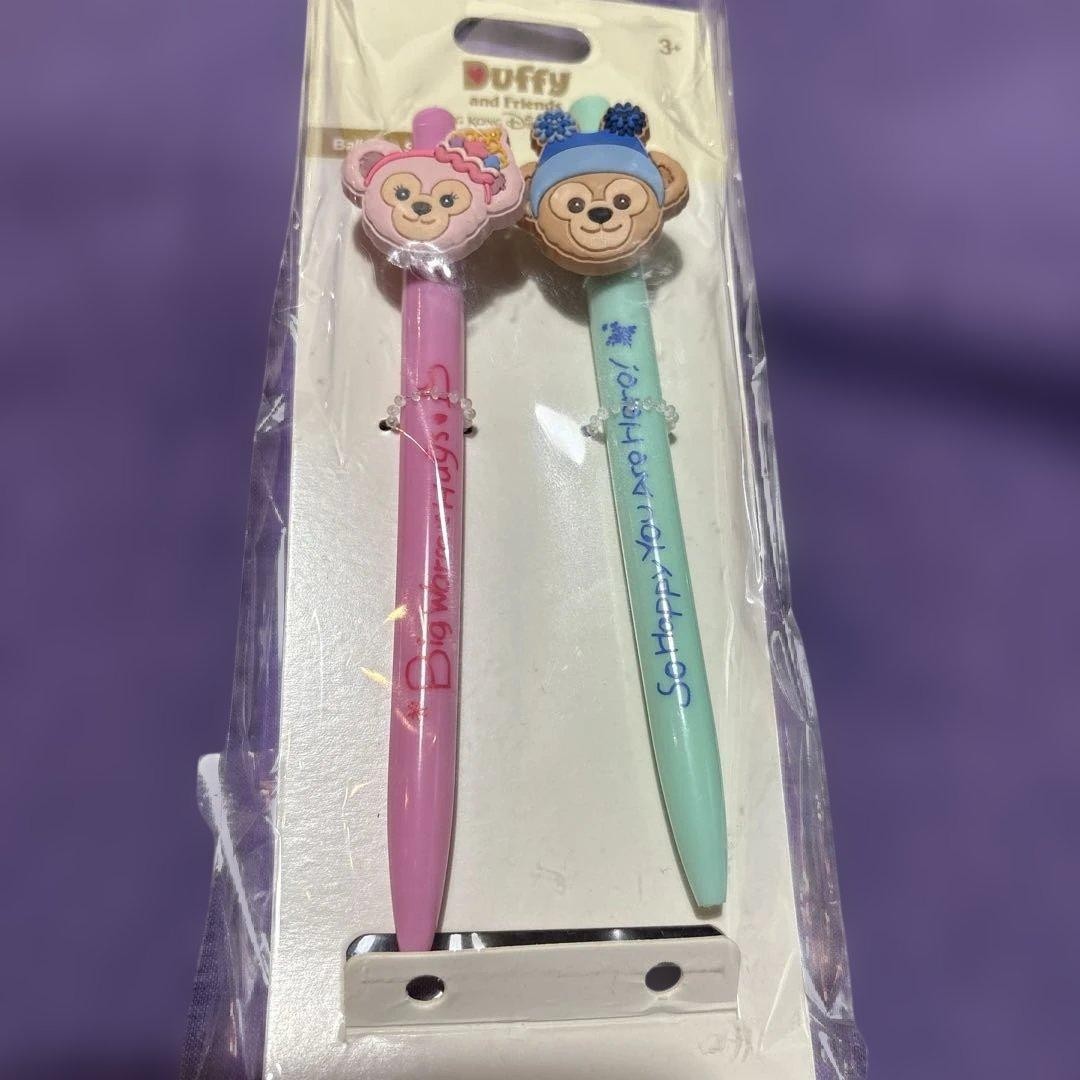 Hong Kong Disney Duffy and Friends Ballpoint Pen Set Blue Ink #226be6
