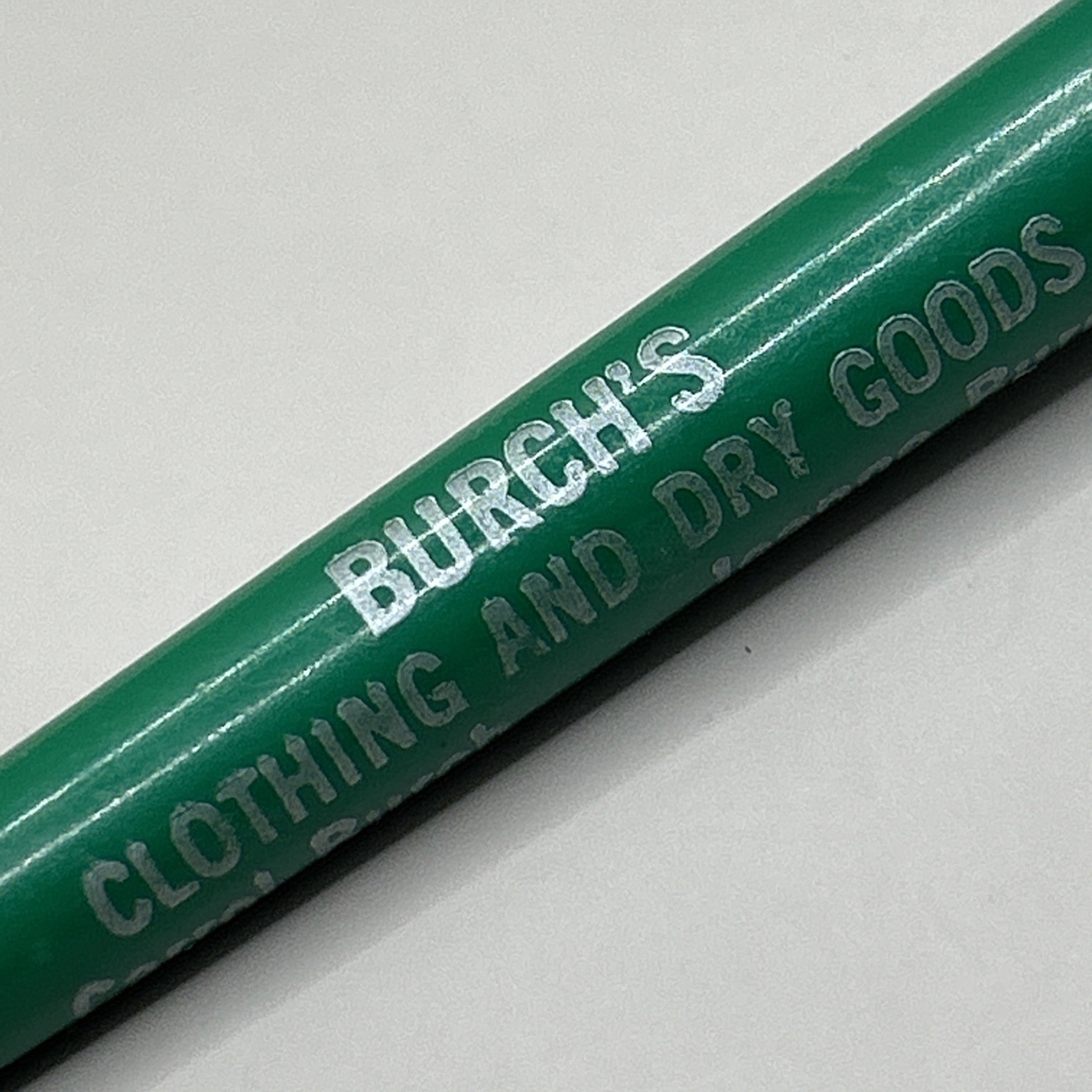 VTG Ballpoint Pen BURCH’S CLOTHING & DRY GOODS Sedan KS Carol Jeanne Burch