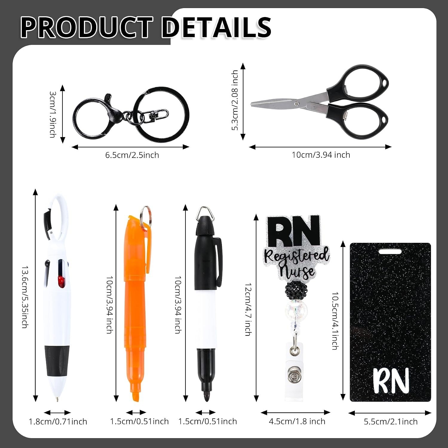 7-Piece RN Pen Set – Complete Toolkit for Organized Patient Care & Note-Taking