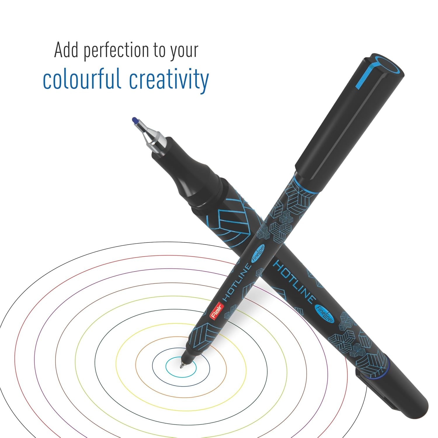 FLAIR Hotline 0.7-1 mm Fineliner Pen Pack of 20PCS Multicolor Ink Sketch Writing