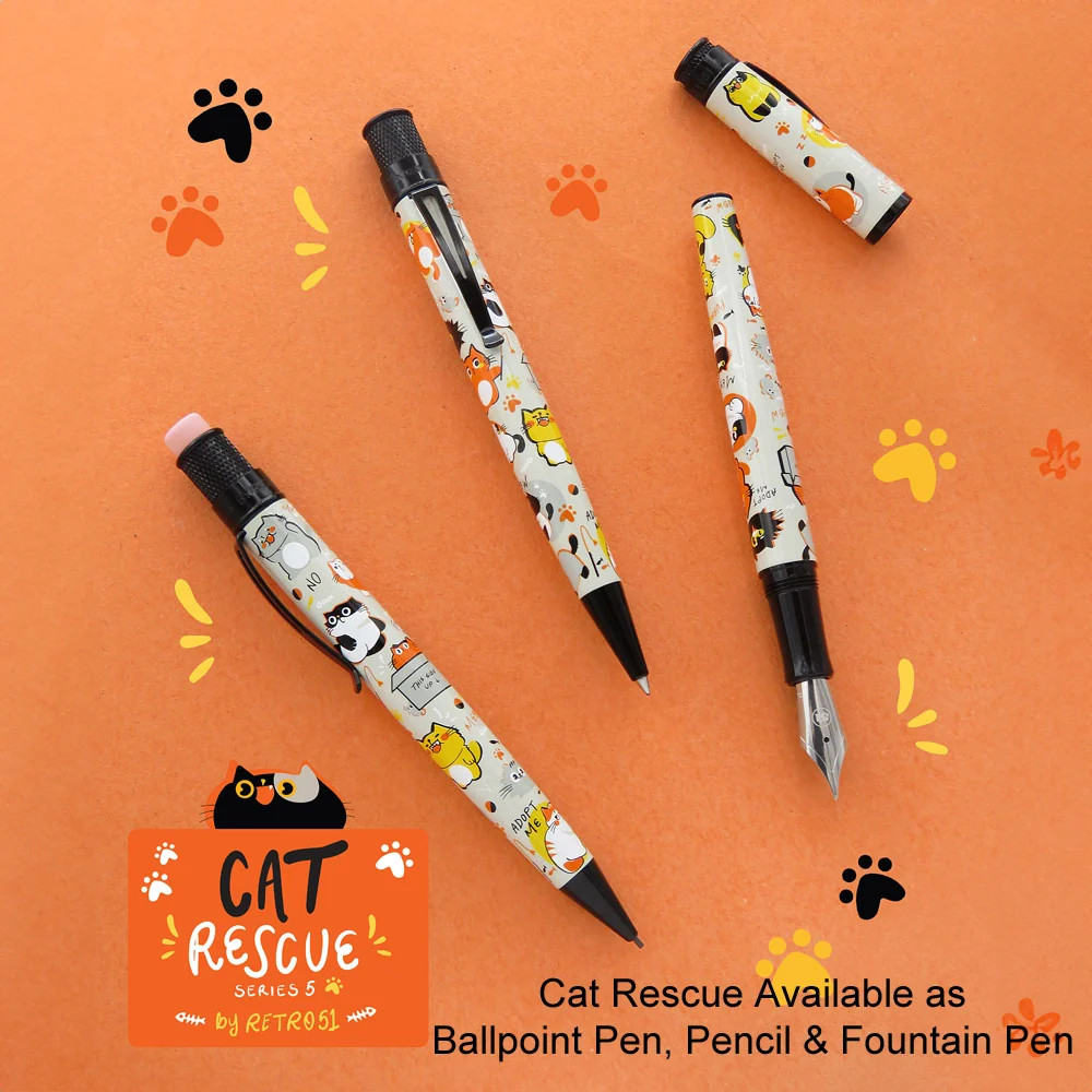 Retro 51 Tornado Ballpoint Pen, Cat Rescue #5