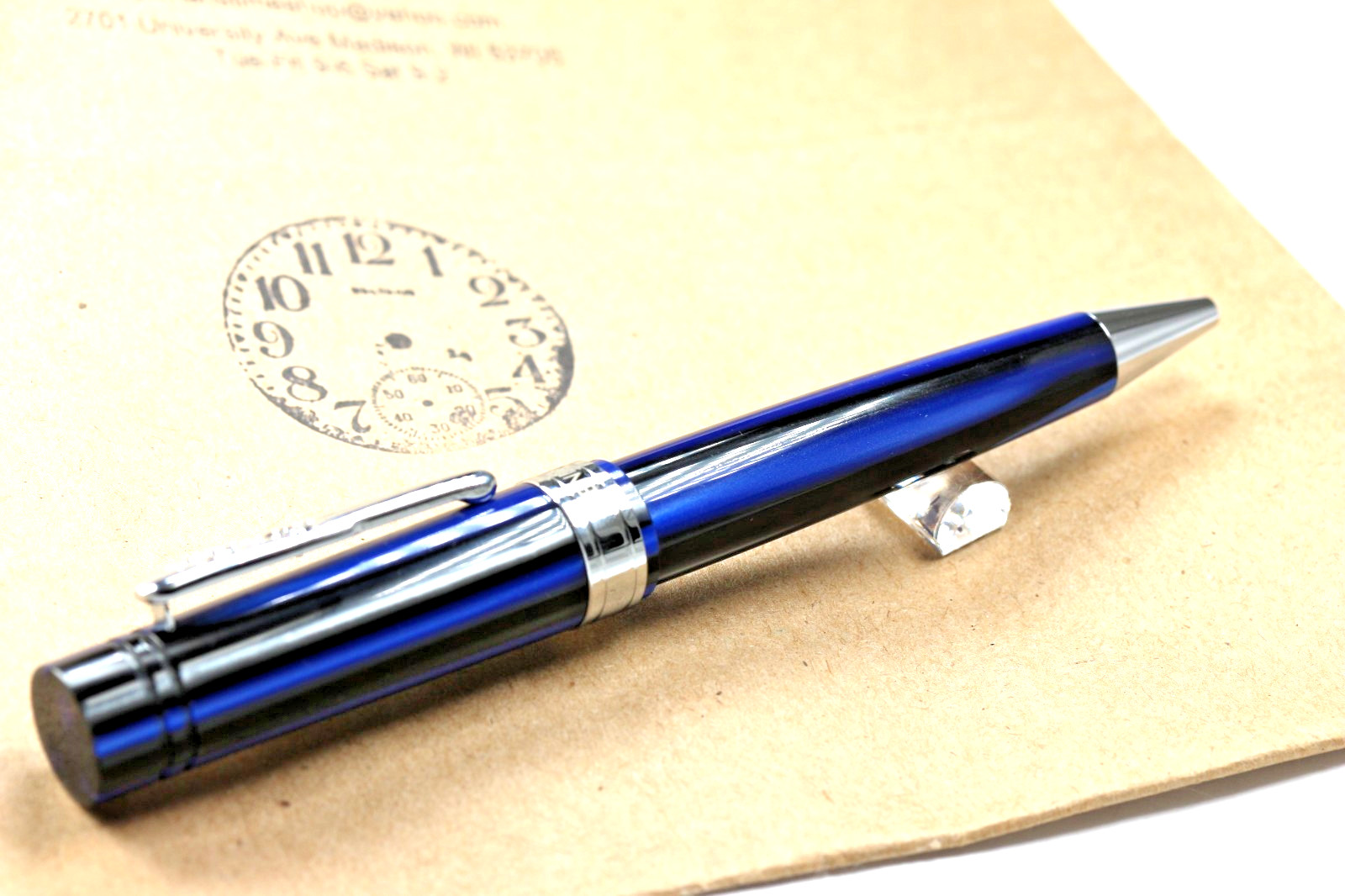 Conklin Endura Blue with Chrome Trim Ballpoint Pen – New