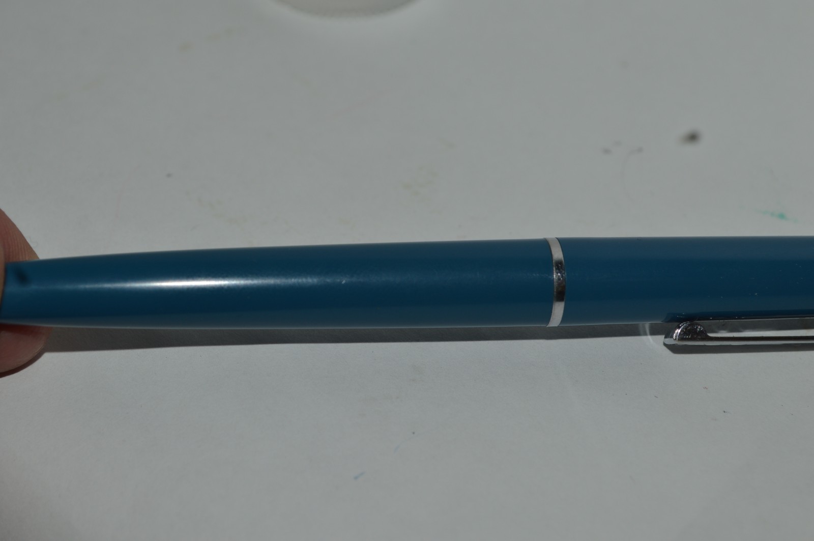 Paper Mate MALIBU Ballpoint Pen Dark Blue Color All Plastic Made In USA Ca 1980s